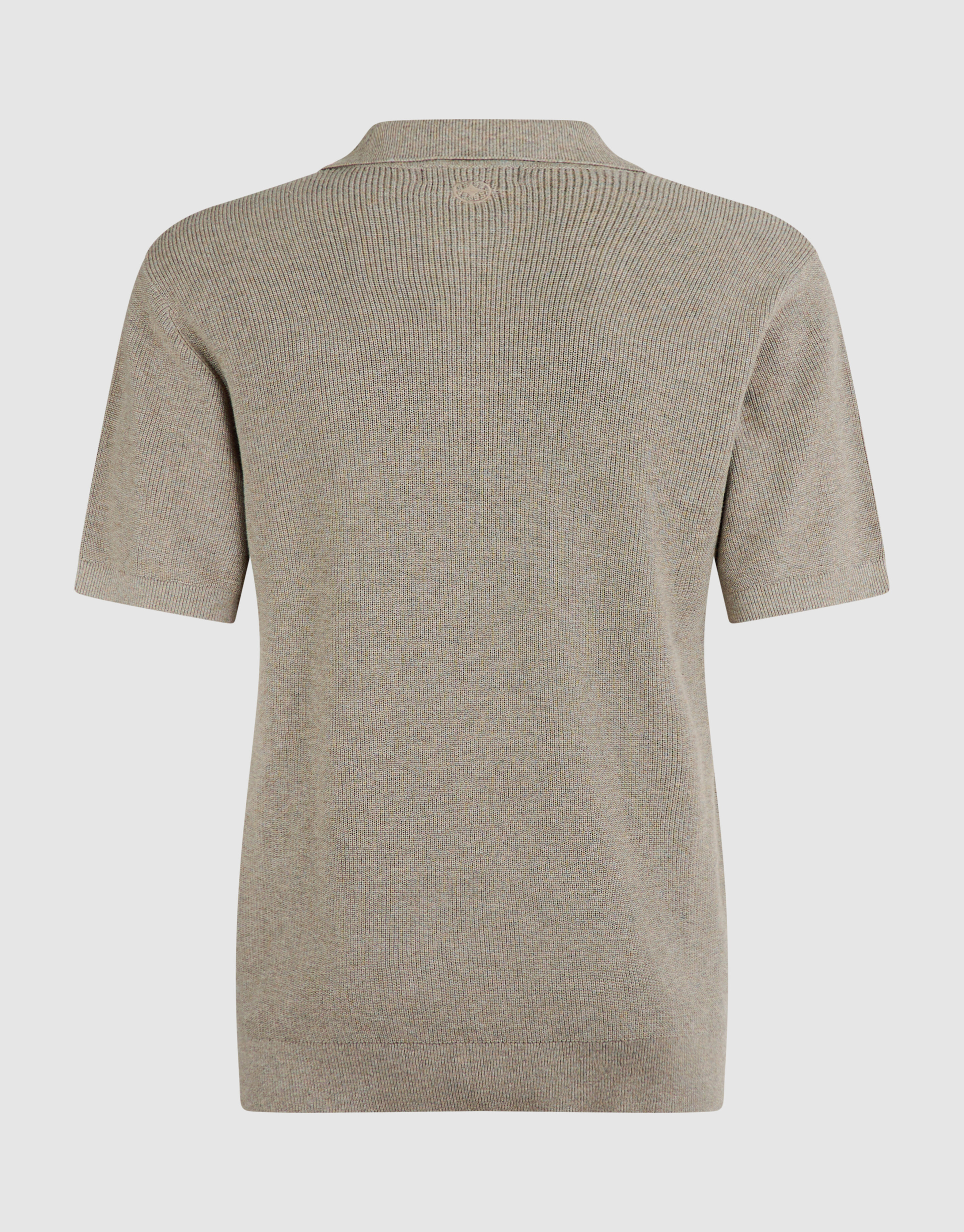 Gebreide Melange Polo Groen SHOEBY MEN