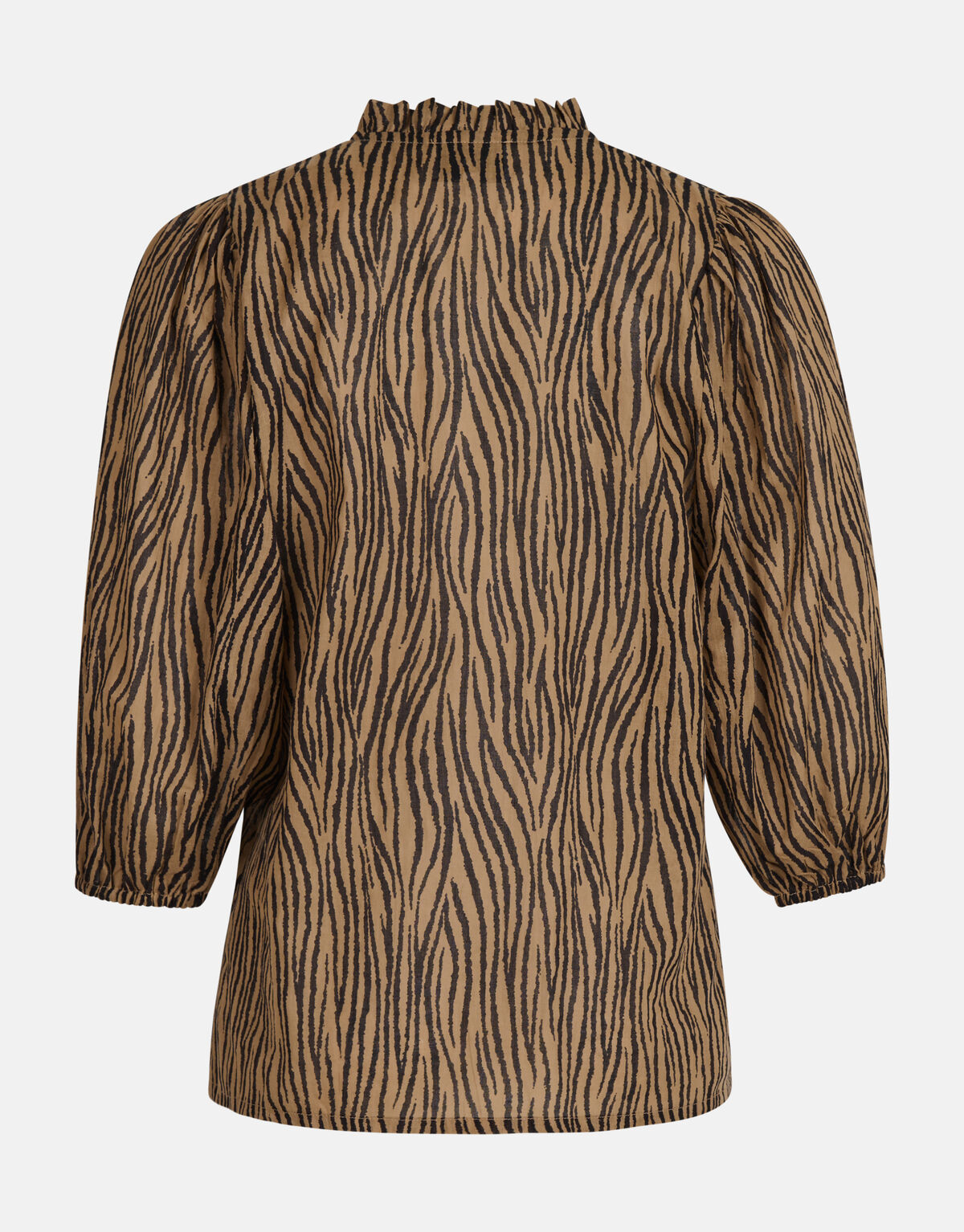 Zebra Voile Blouse Bruin SHOEBY WOMEN