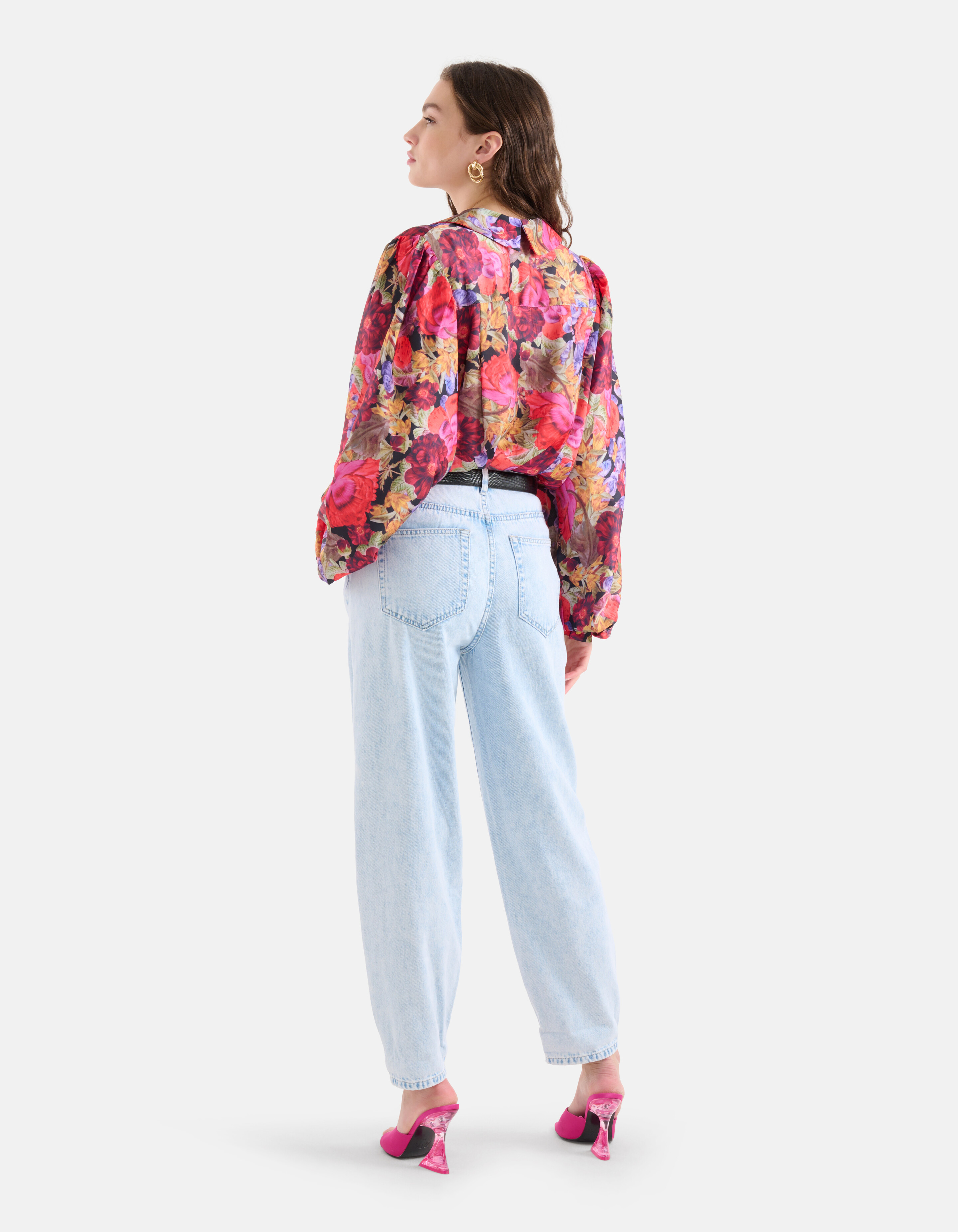 Vintage Bloemenprint Blouse SHOEBY WOMEN