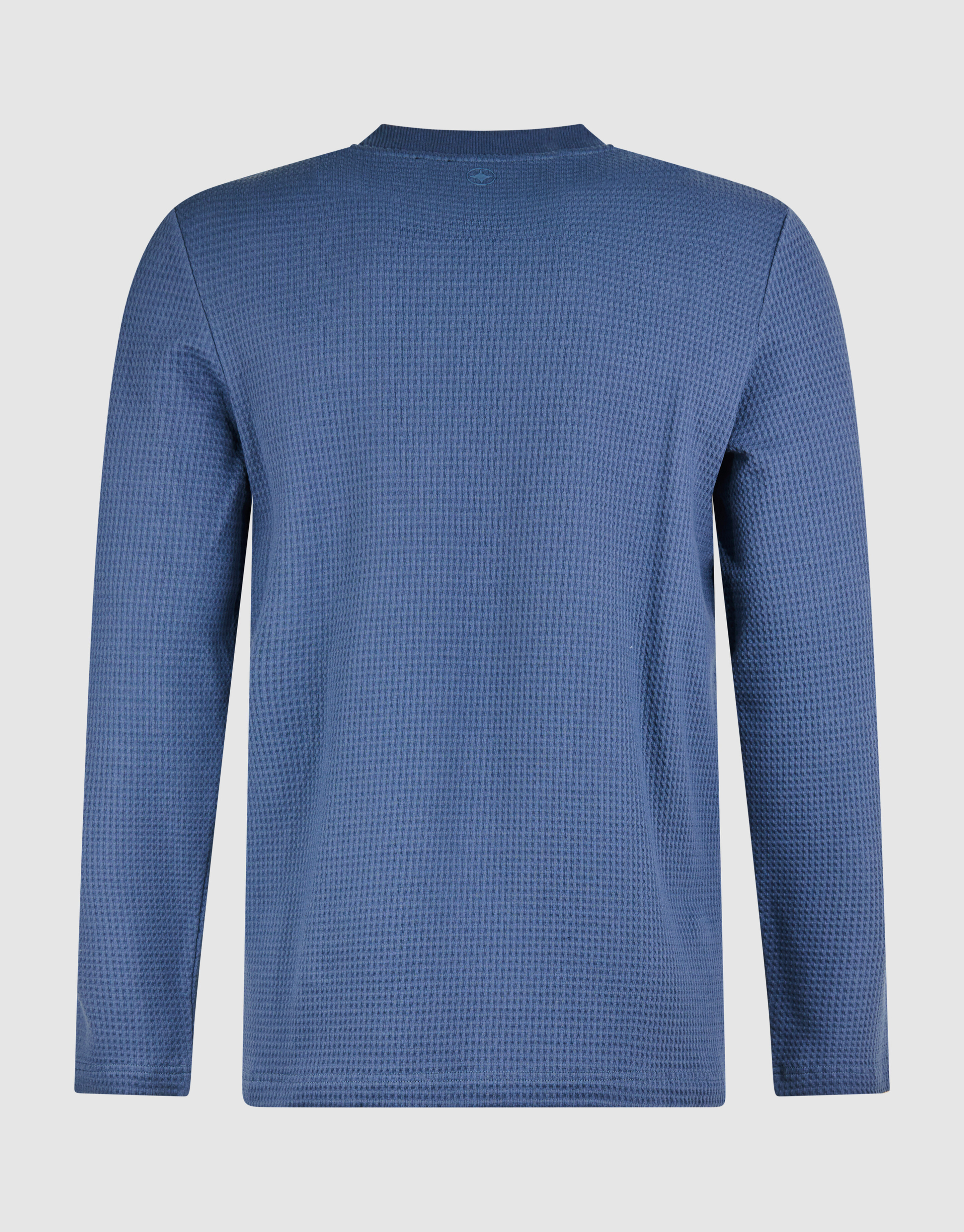 Structuur Longsleeve T-shirt Blauw SHOEBY MEN