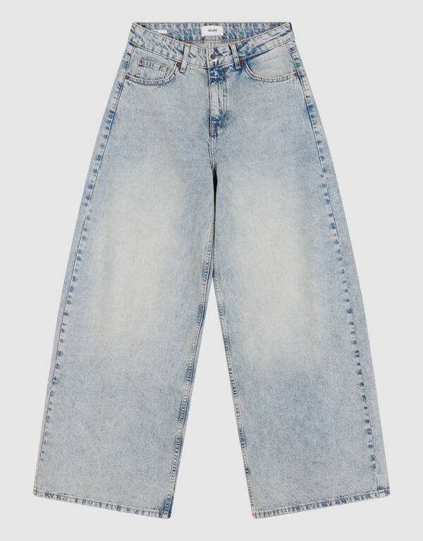 Curved Wide Leg Fit Jeans Mediumstone SHOEBY WOMEN