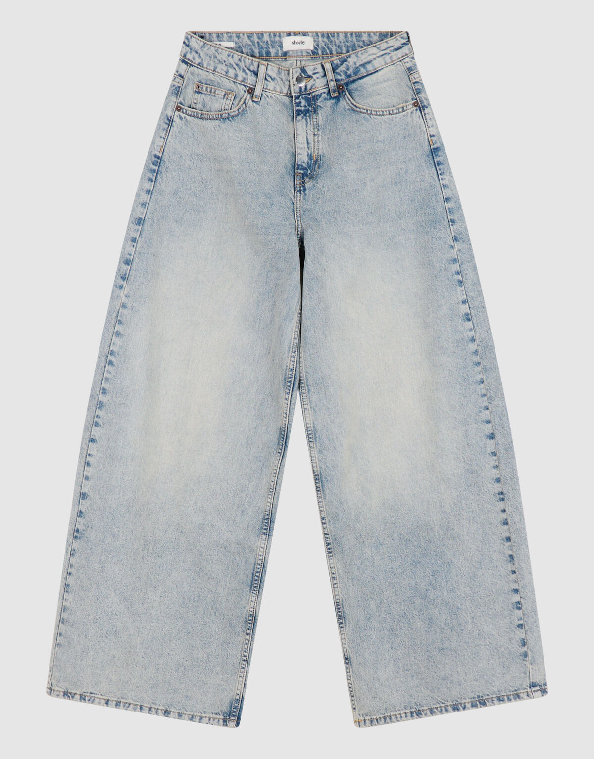 Curved Wide Leg Fit Jeans Mediumstone SHOEBY WOMEN