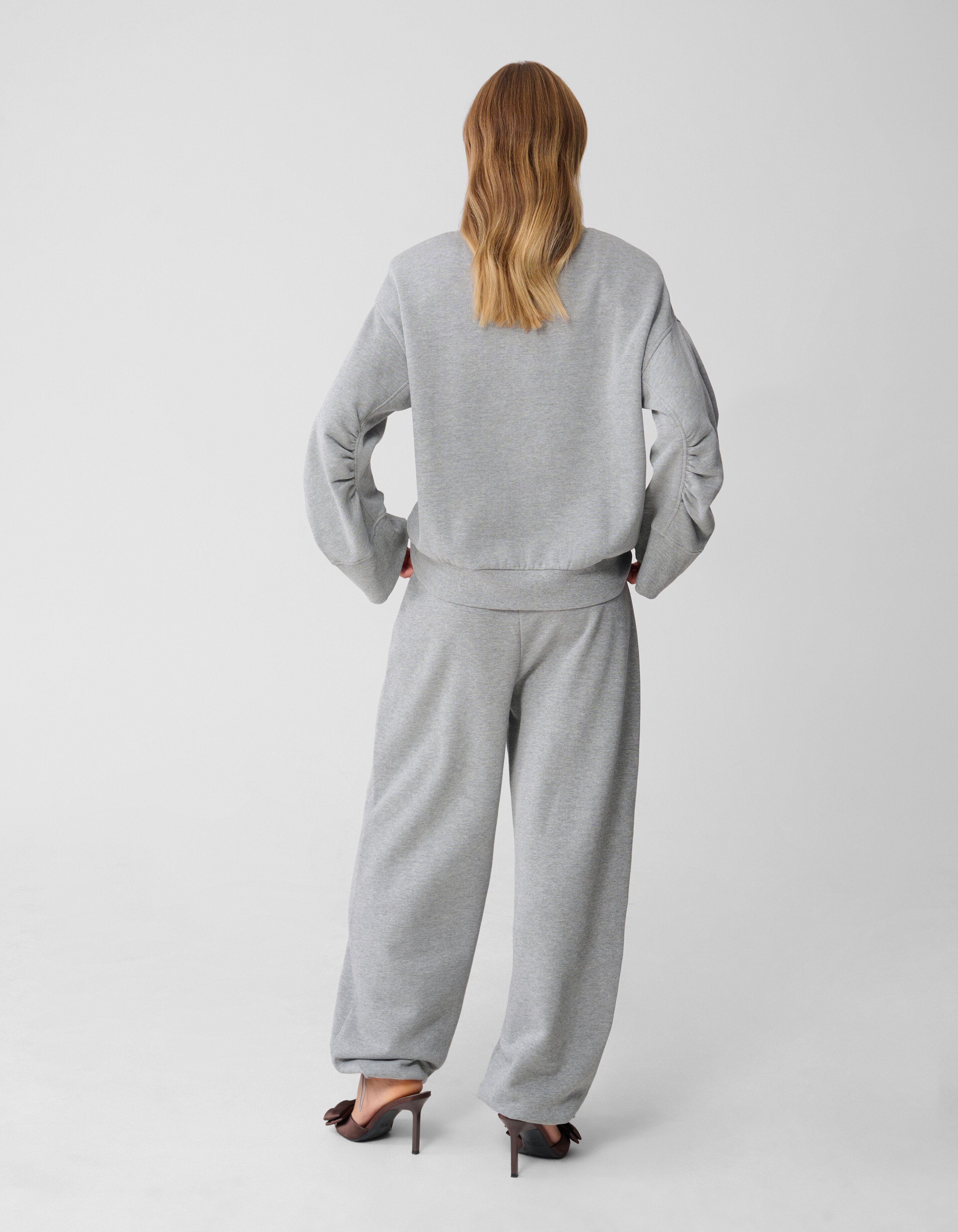 Sweat Jogger Broek Lichtgrijs By Monica SHOEBY WOMEN