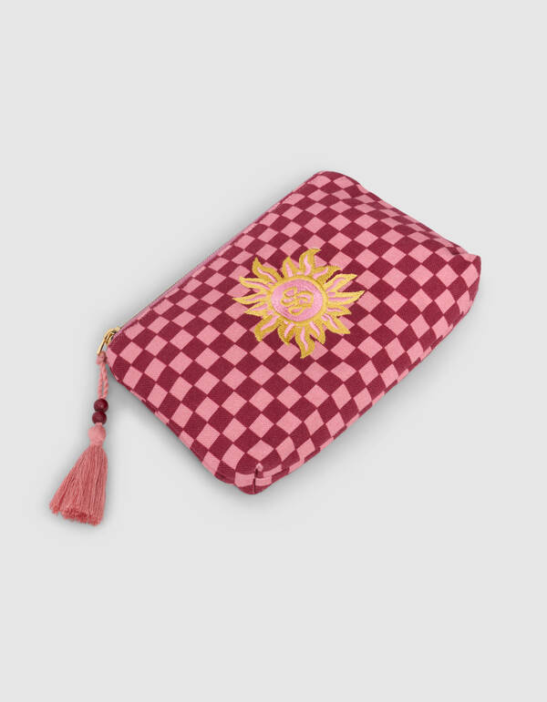 Canvas Make-Up Tas Lichtroze SHOEBY ACCESSOIRES