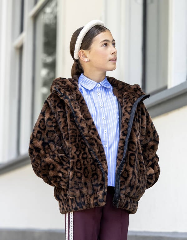 Fur Leopard Jacket Bruin SHOEBY GIRLS