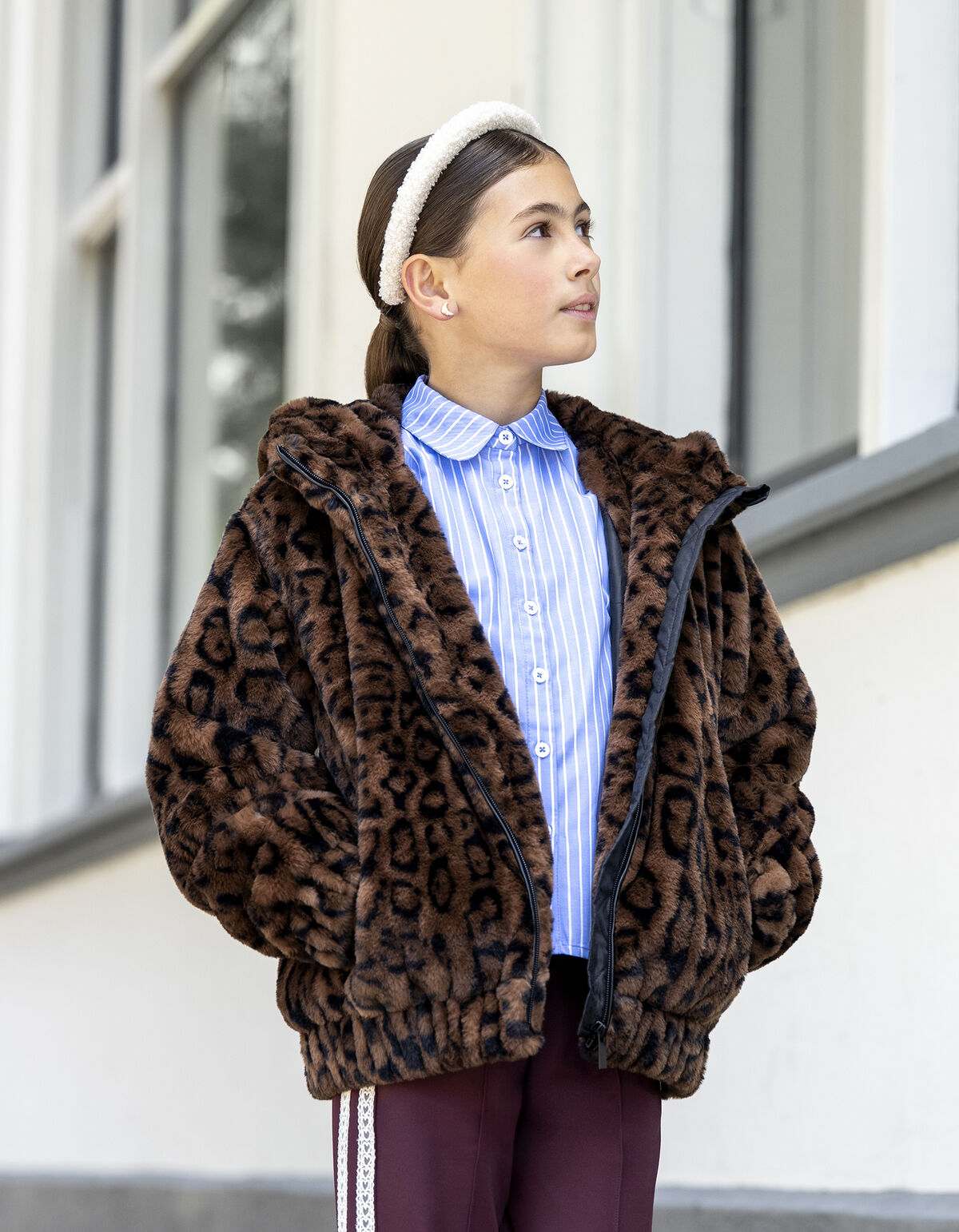 Fur Leopard Jacket Bruin SHOEBY GIRLS
