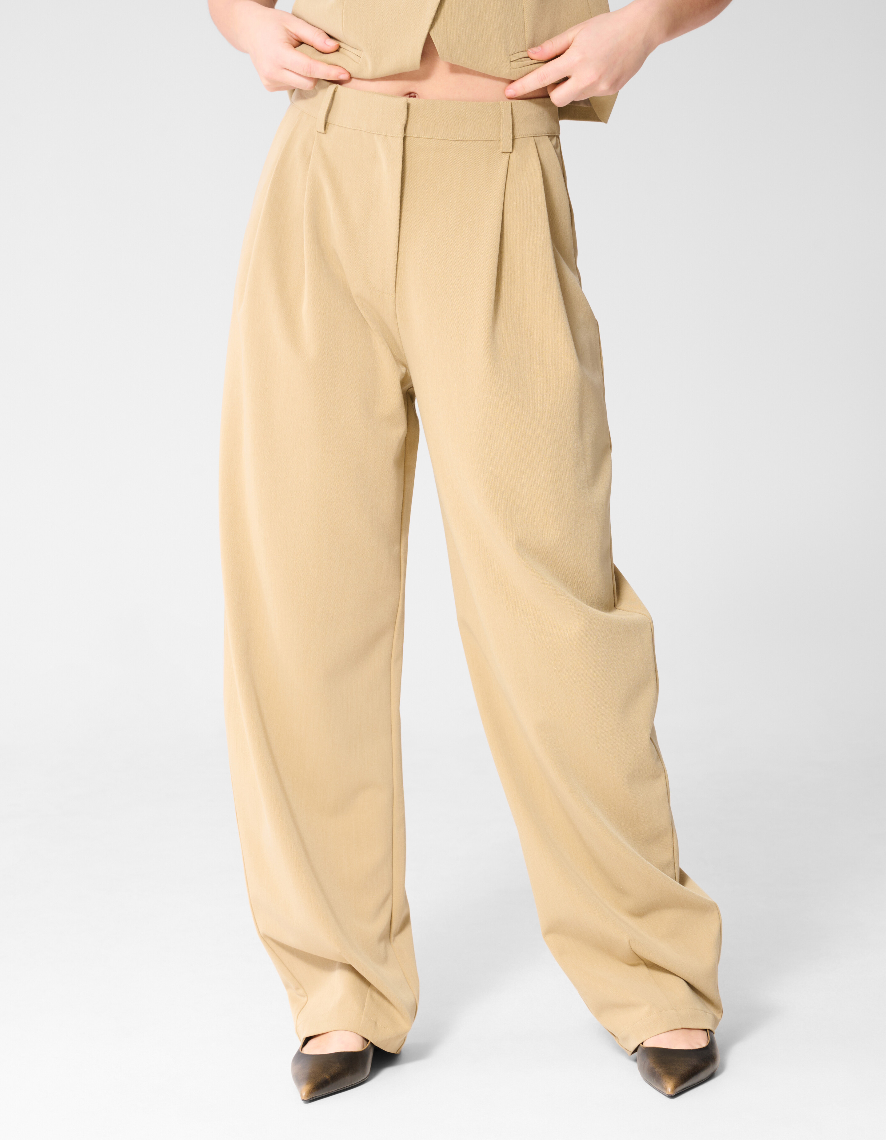 Loose Fit Pantalon Zand SHOEBY WOMEN