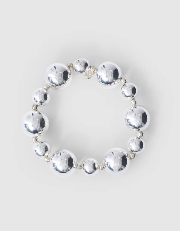 Beaded Armband Zilver SHOEBY ACCESSOIRES