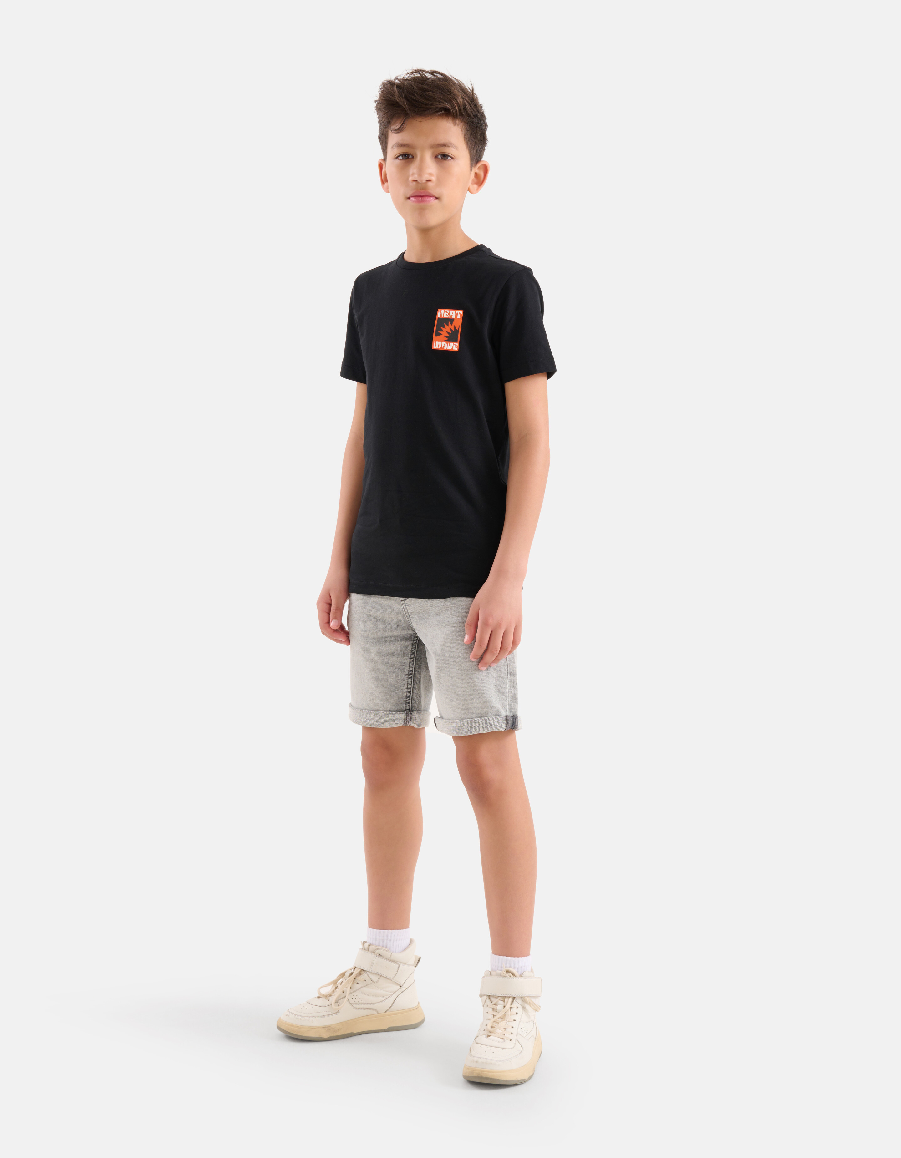 Print T-shirt Zwart SHOEBY BOYS