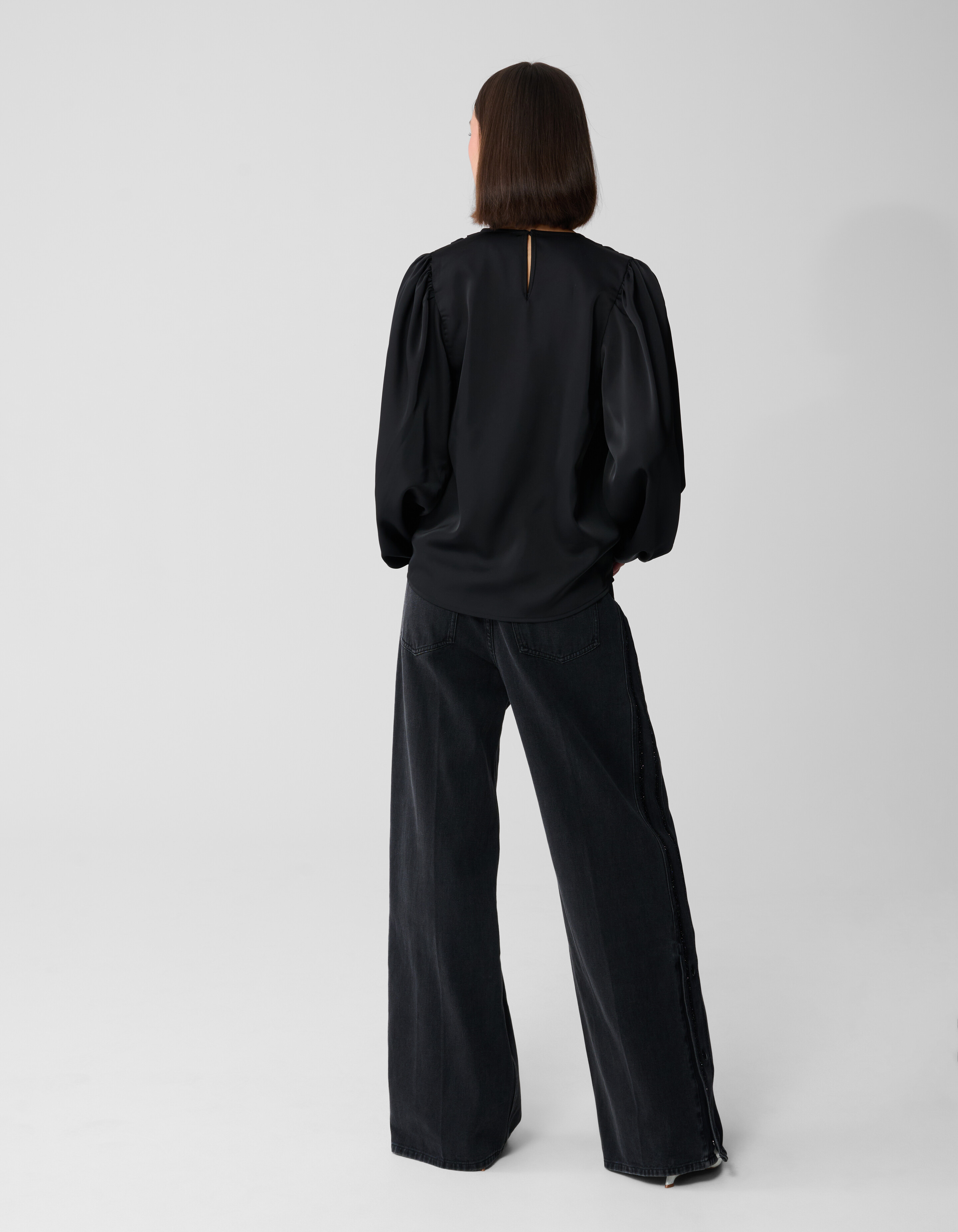 V-hals Blouse Zwart SHOEBY WOMEN