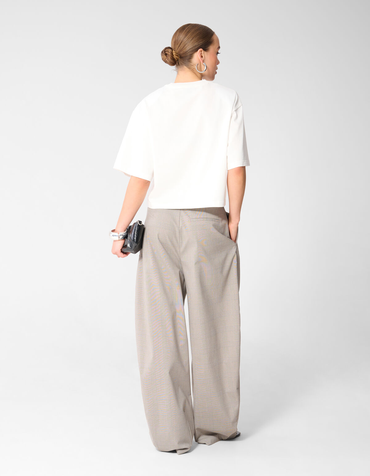 Big Shoulder T-shirt Wit SHOEBY WOMEN