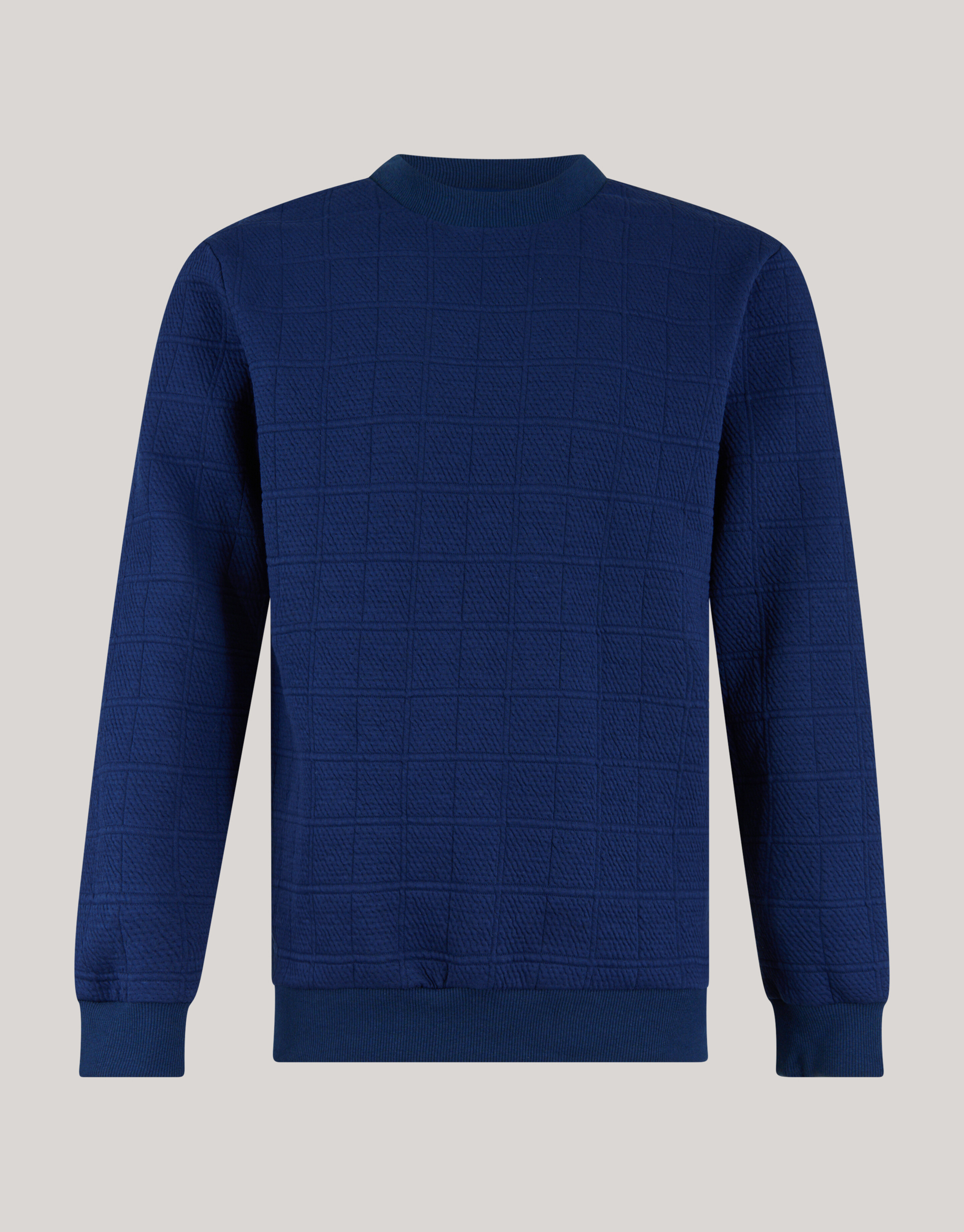 Structuur Sweater Donkerblauw SHOEBY MEN