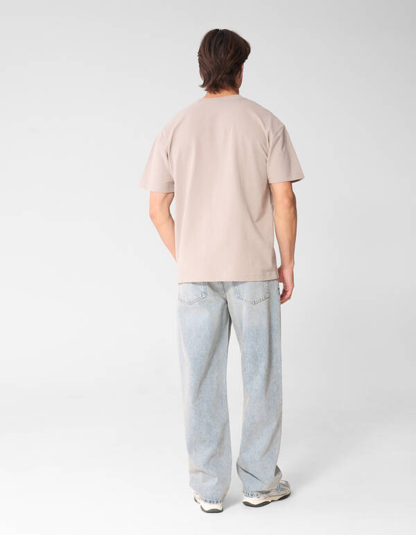 Baggy Fit Jeans Washed Blauw/Grijs L32 SHOEBY MEN