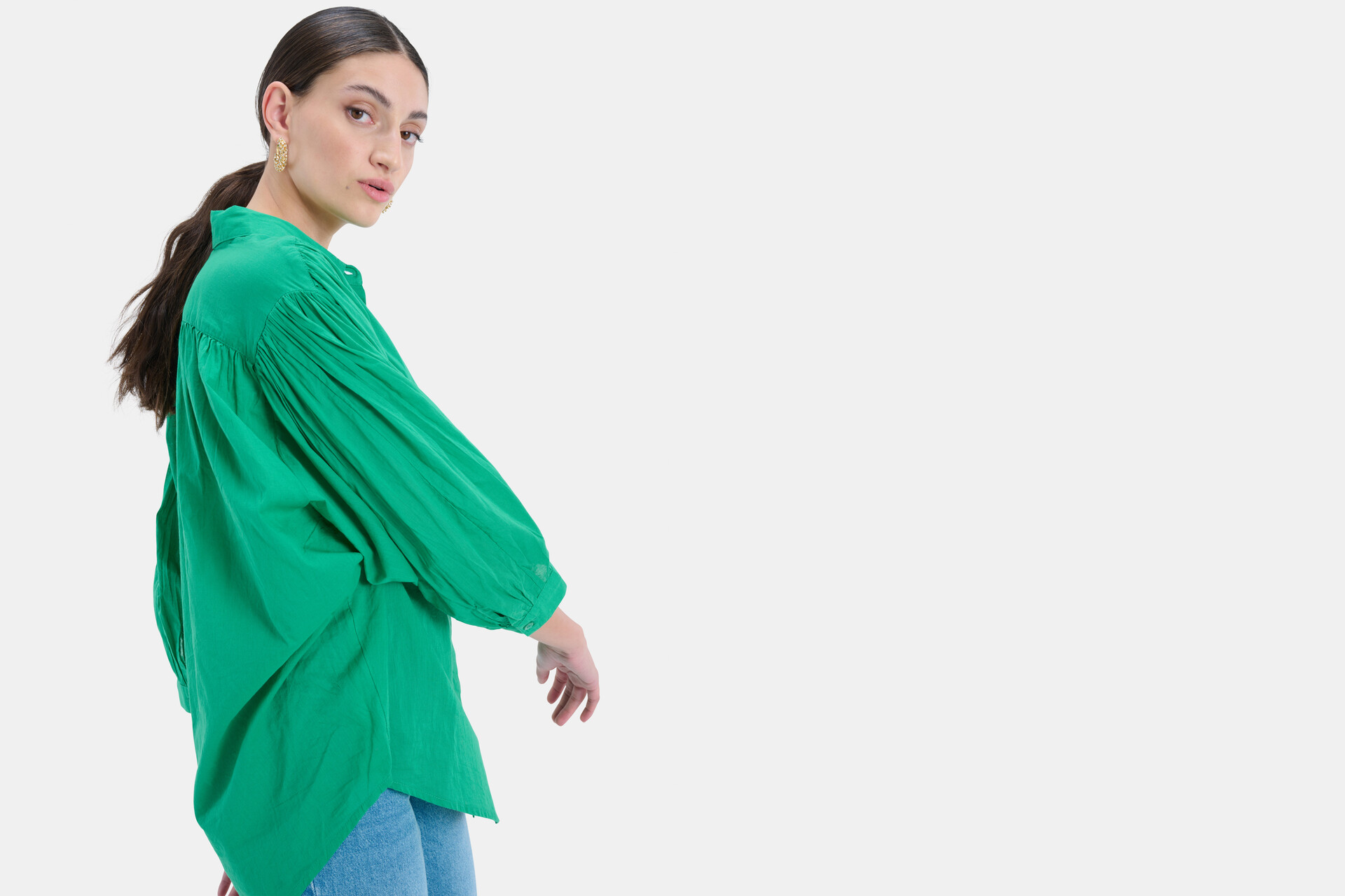 Bowie Green Blouse Eksept