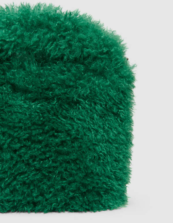 Fluffy Fur Tas Donkergroen SHOEBY ACCESSOIRES