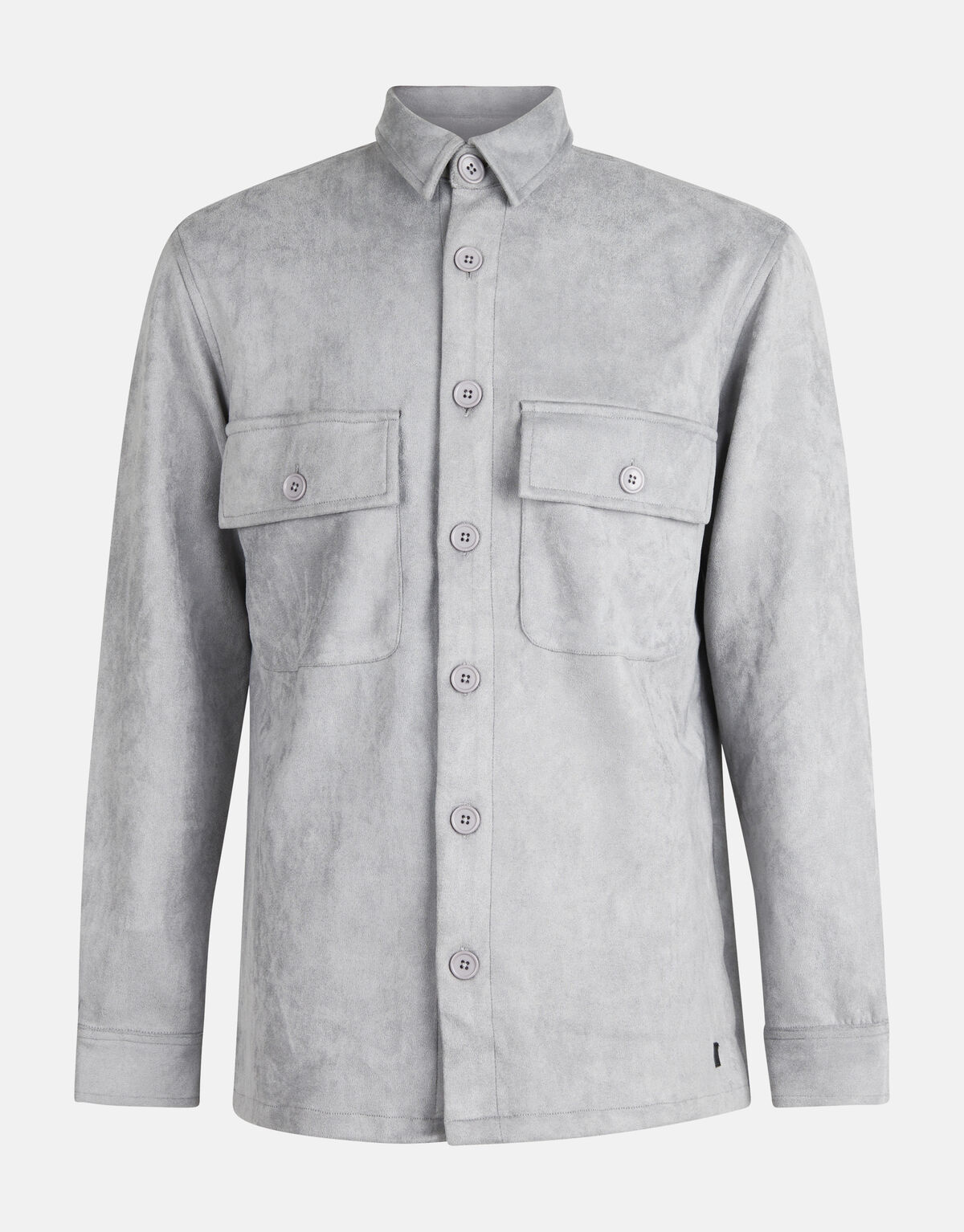 Suedine Overshirt Grijs REFILL