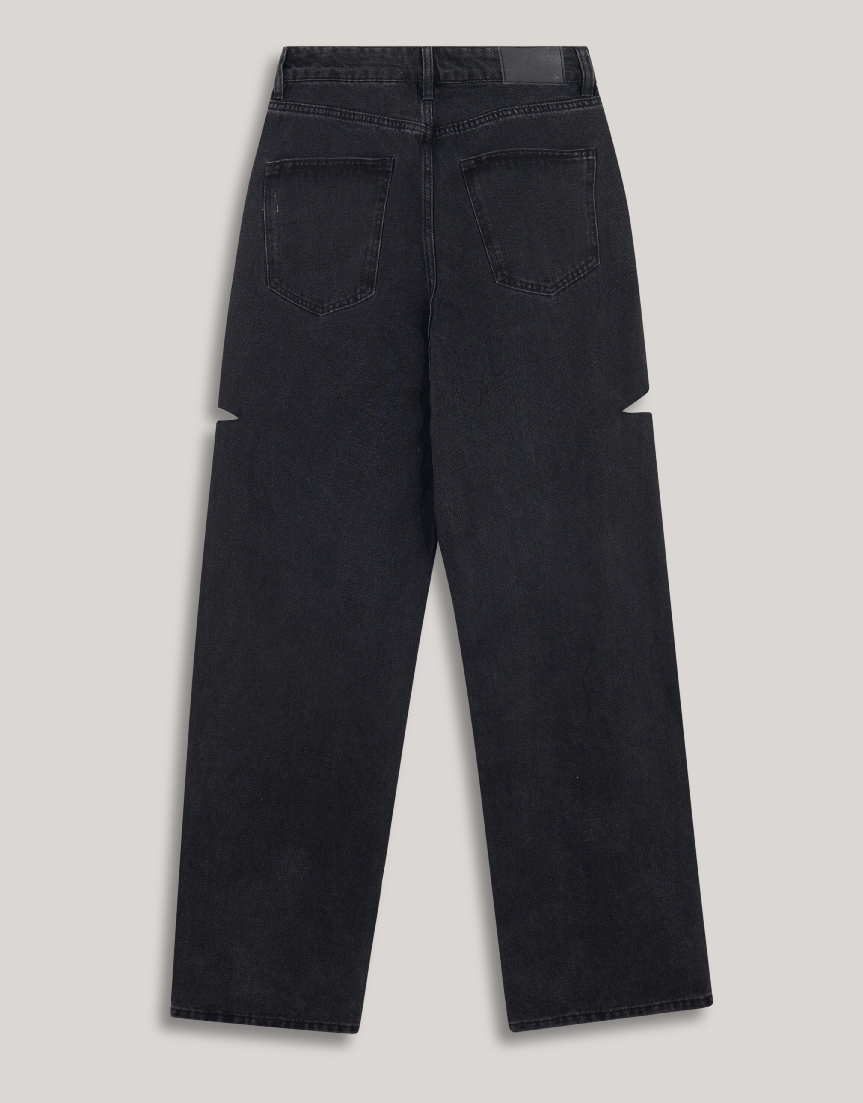 Side Cut Straight Fit Jeans Zwart SHOEBY WOMEN