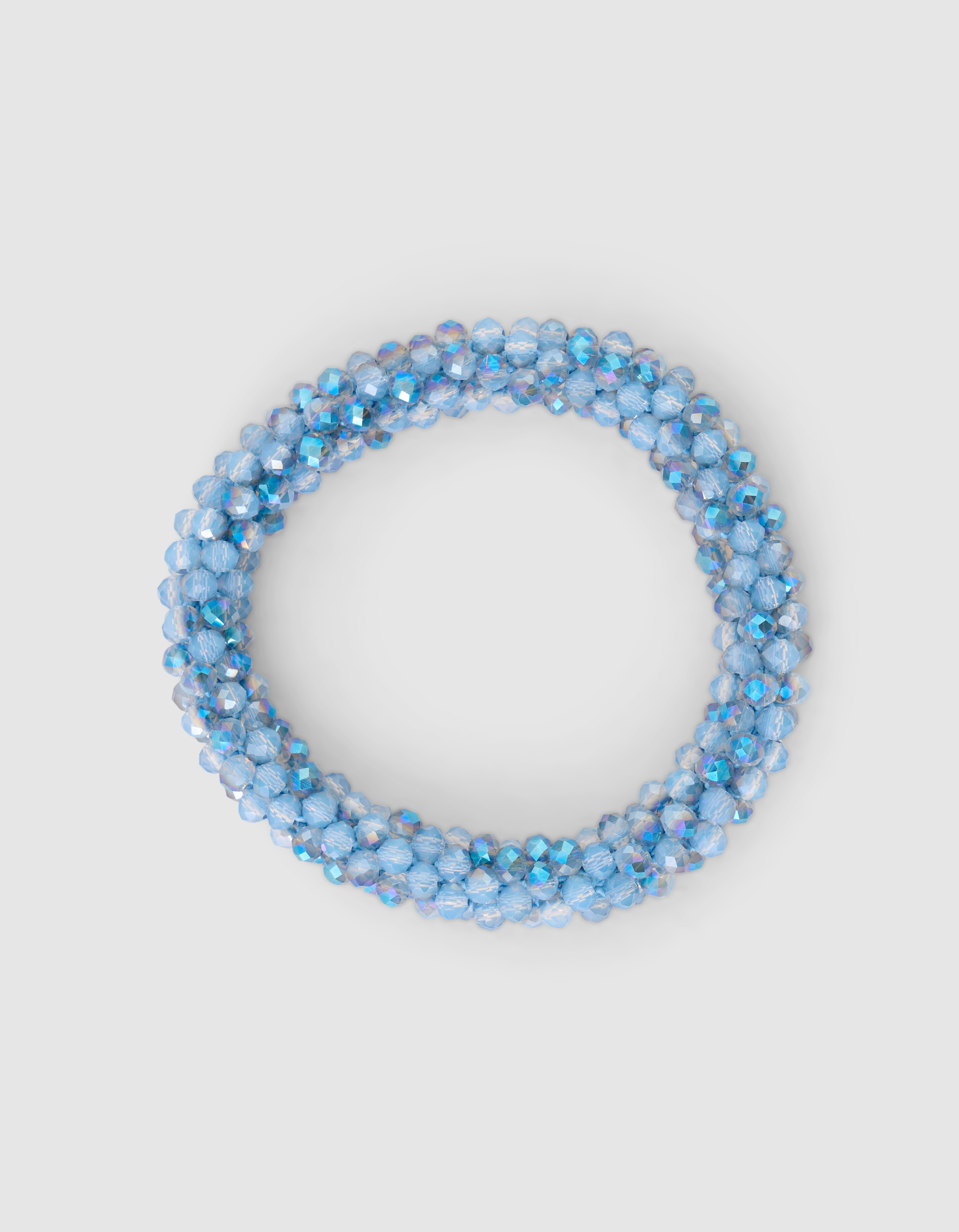 Beaded Haarelastiek Lichtblauw SHOEBY ACCESSOIRES