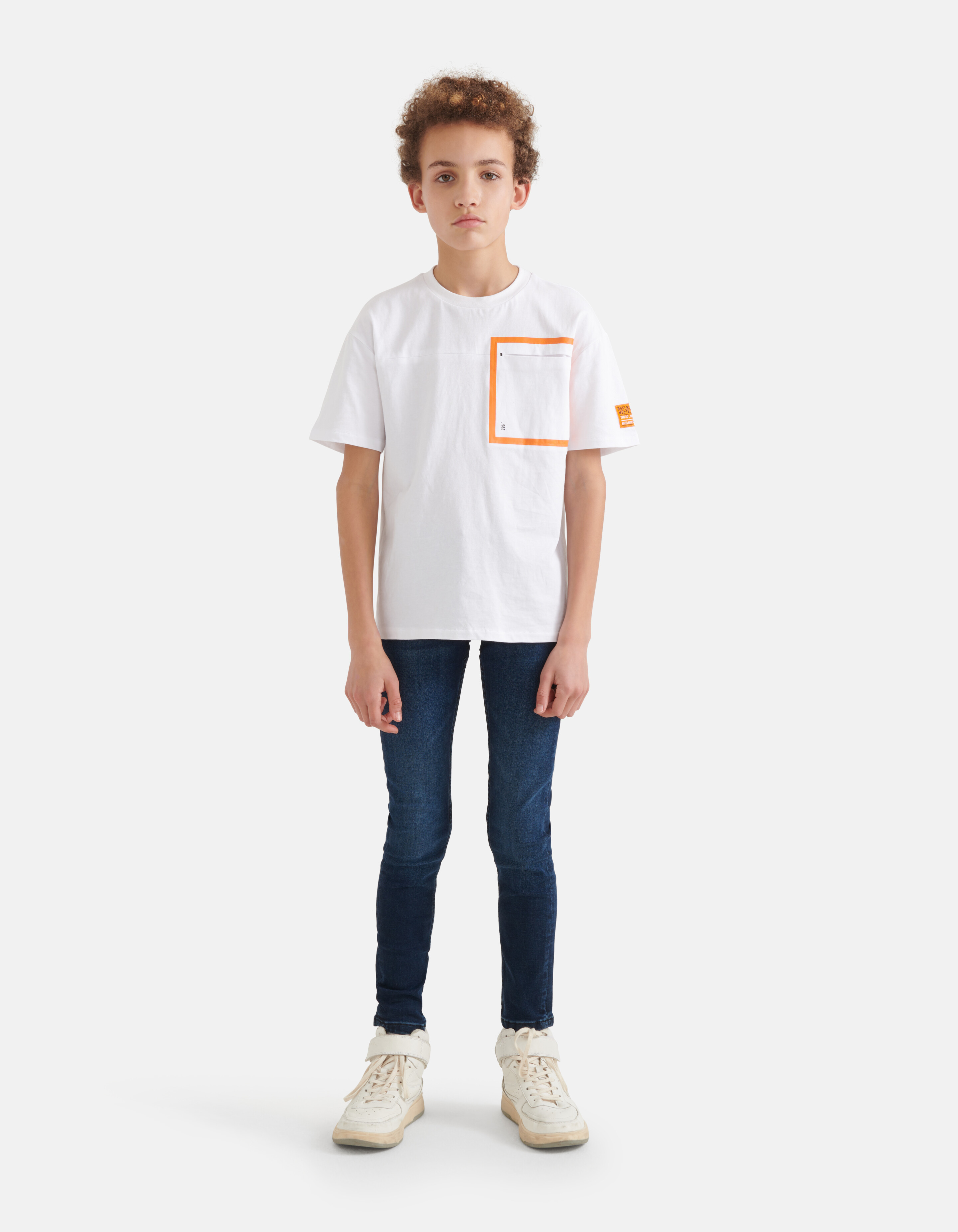 Relaxed Fit T-shirt Wit SHOEBY BOYS