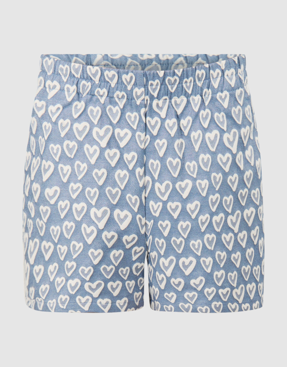 Heart Embroidery Short Blauw SHOEBY GIRLS