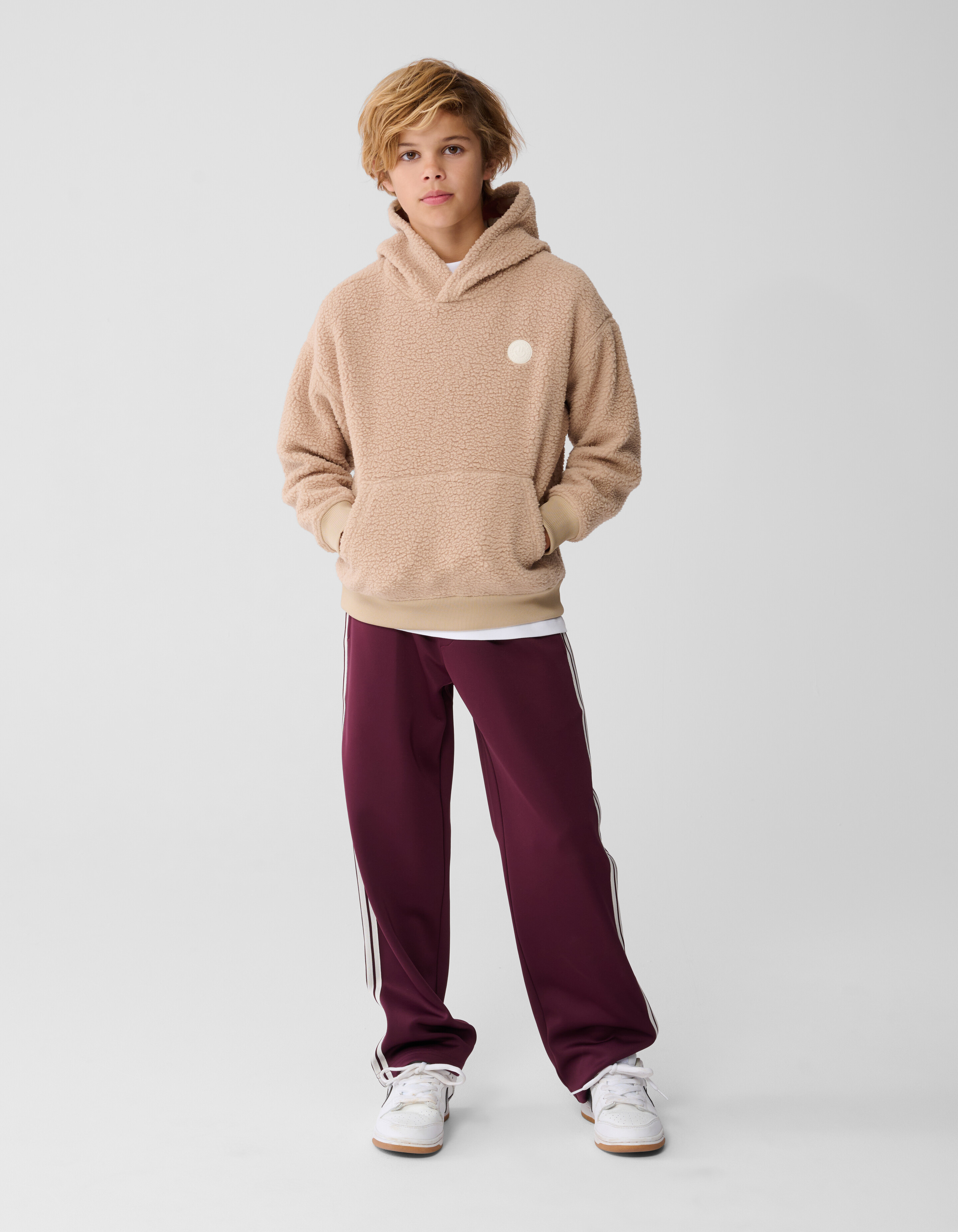 Teddy Hoodie Lichtbruin SHOEBY BOYS