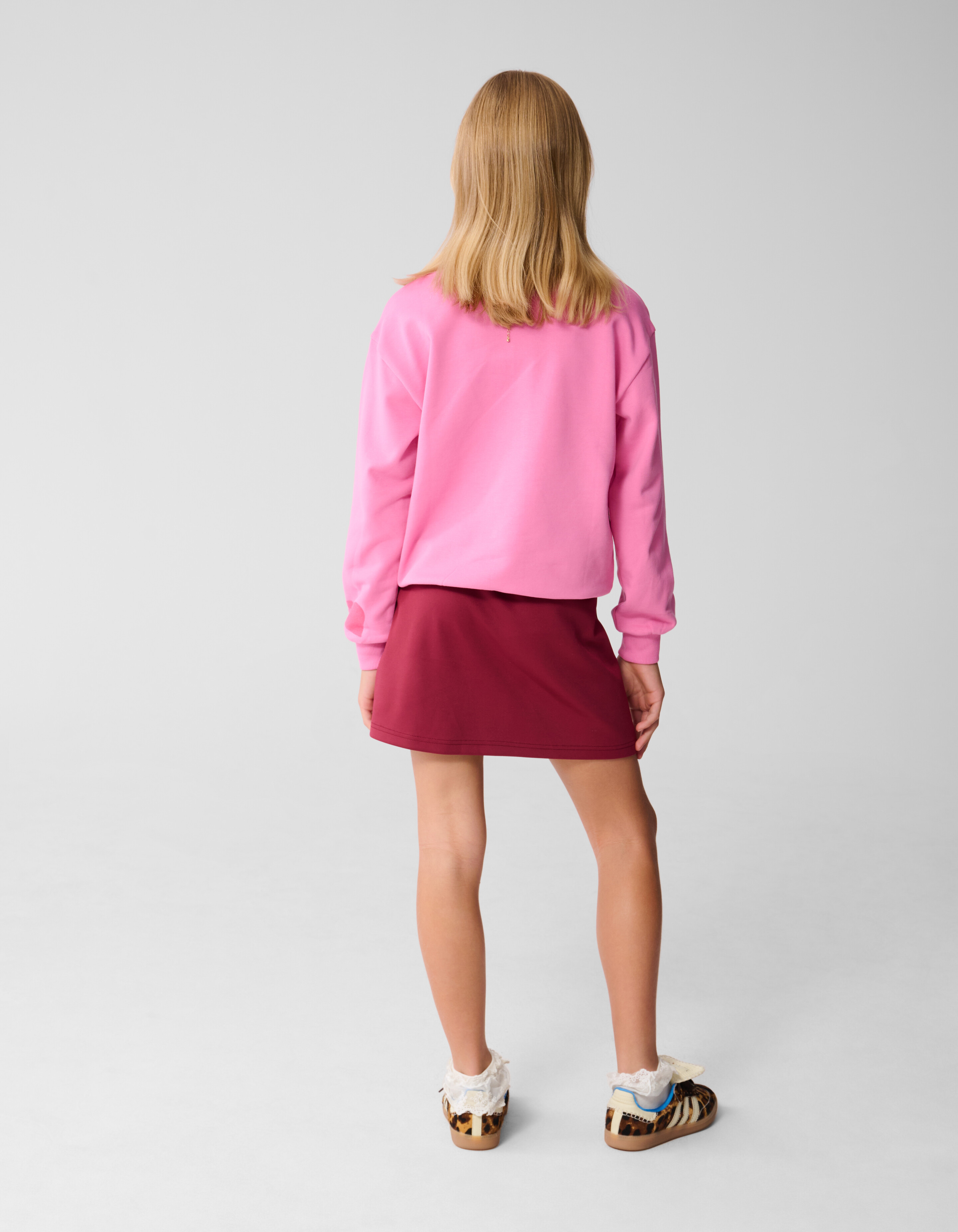 Sporty Mini Rok Donkerrood SHOEBY GIRLS