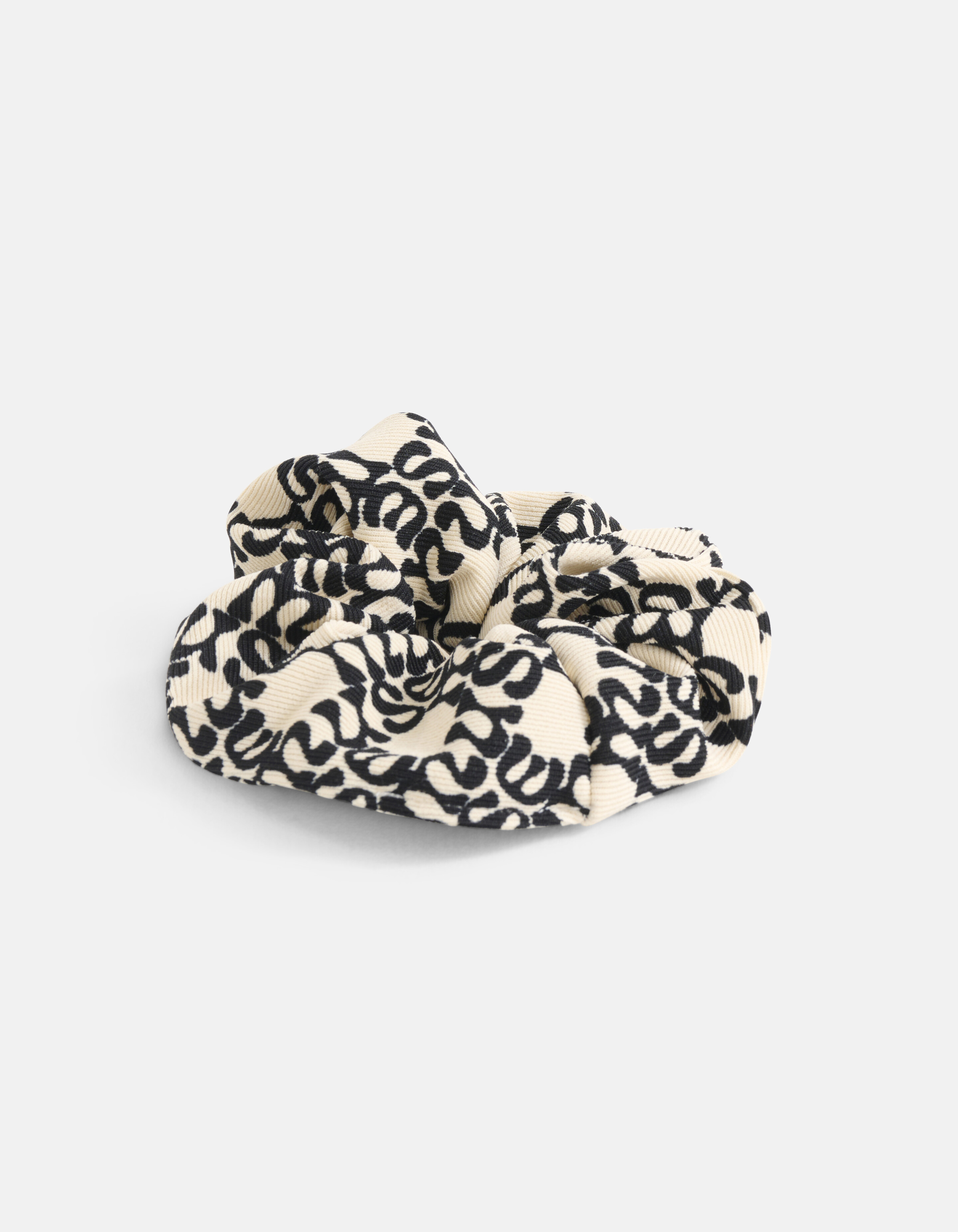 Print Scrunchie Gebroken Wit SHOEBY ACCESSOIRES