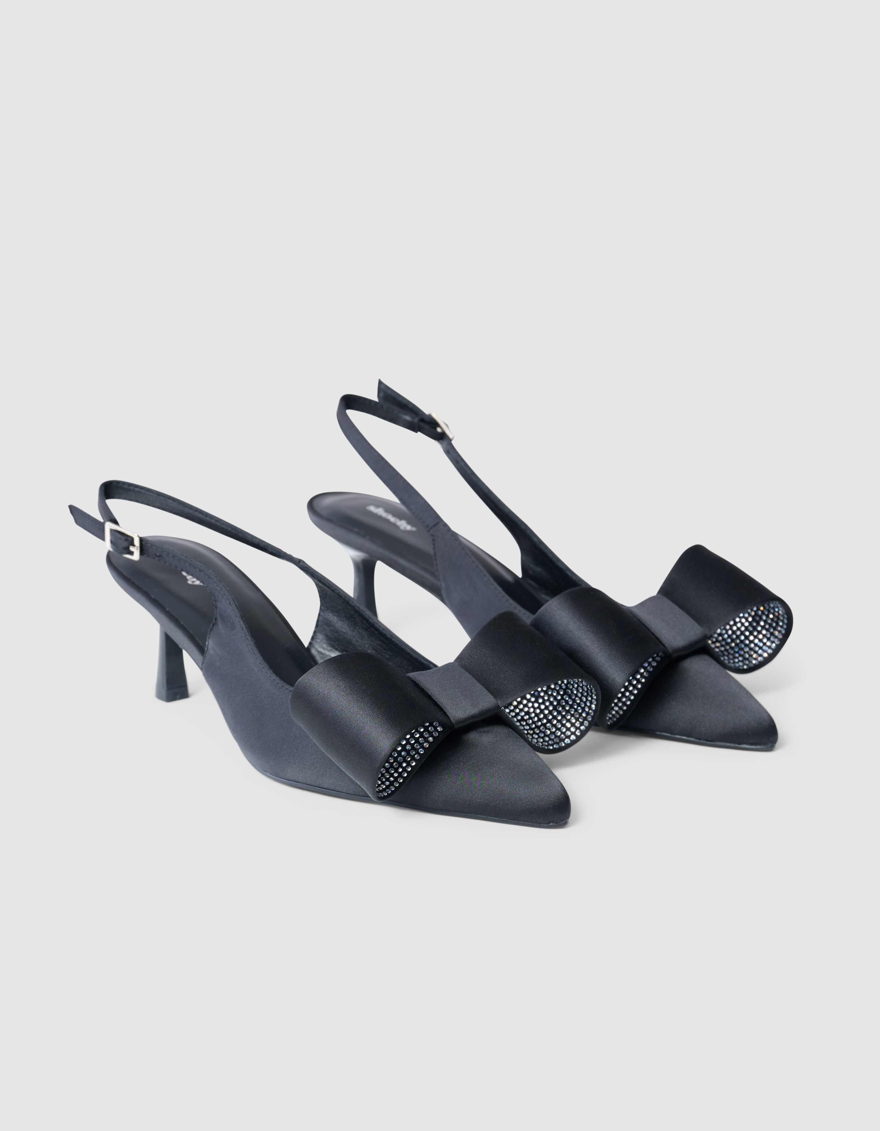 Strik Strass Hakken Zwart SHOEBY SHOES
