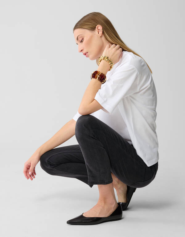 Slim Fit Jeans Donkergrijs By Lonneke SHOEBY WOMEN