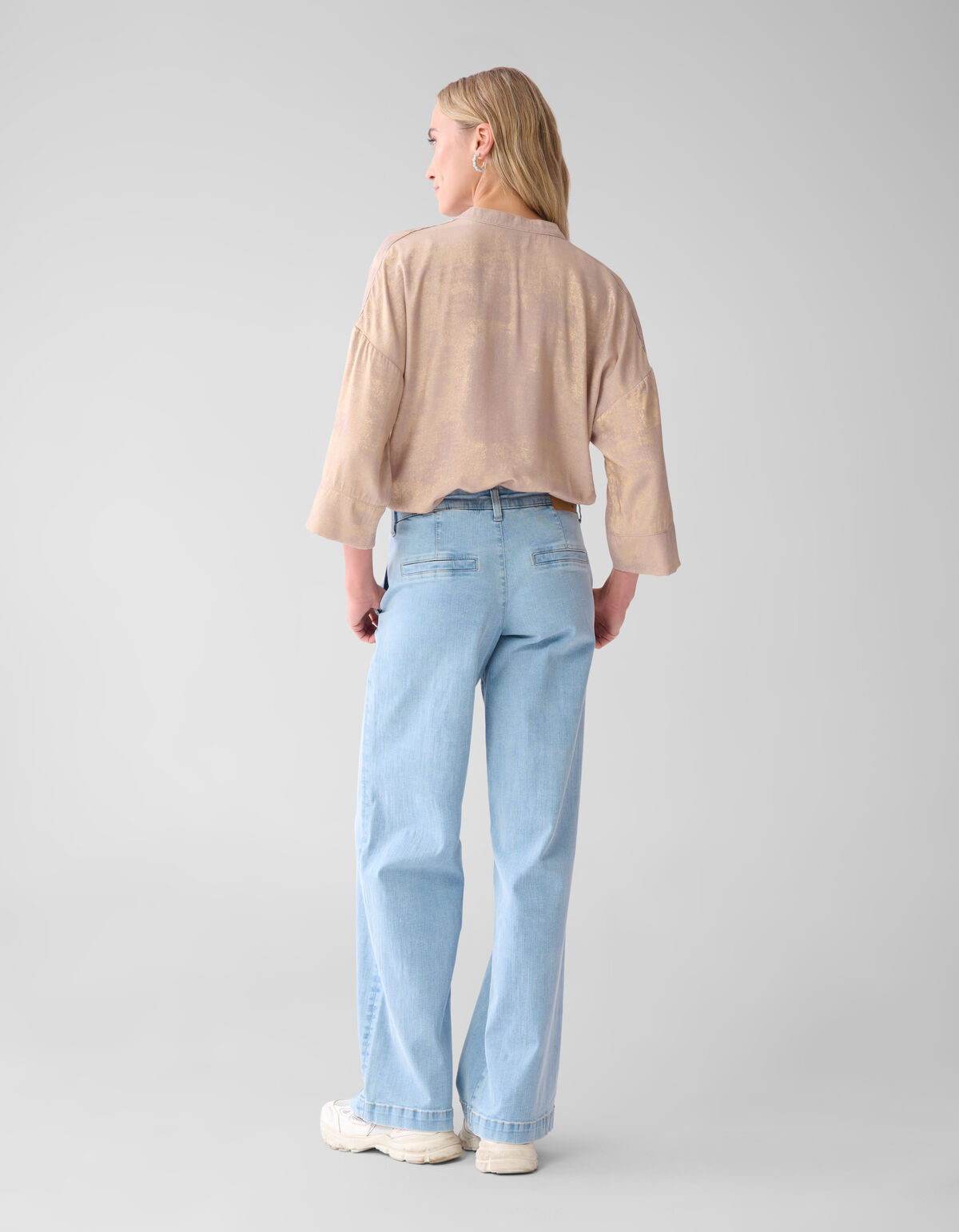 Shine Wide Blouse Goud SHOEBY WOMEN