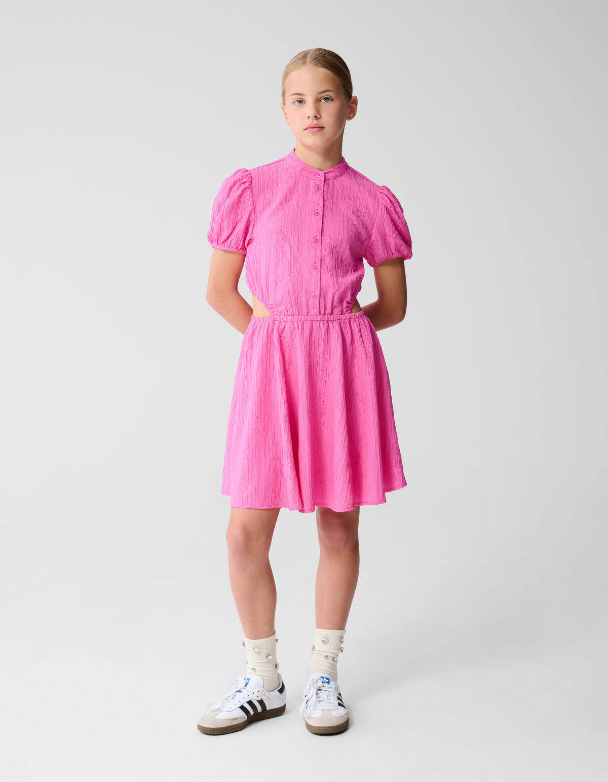 Cut Out Mini Jurk Lichtroze SHOEBY GIRLS
