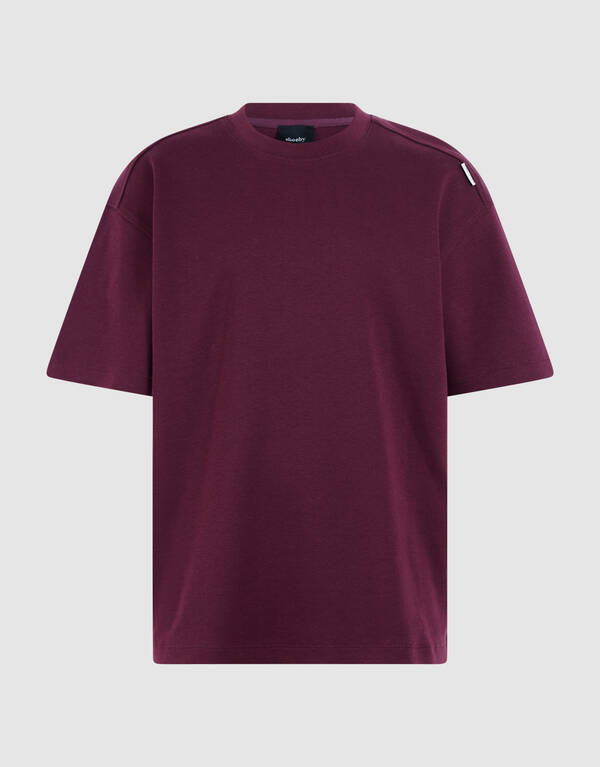 Label T-shirt Donkerrood SHOEBY BOYS