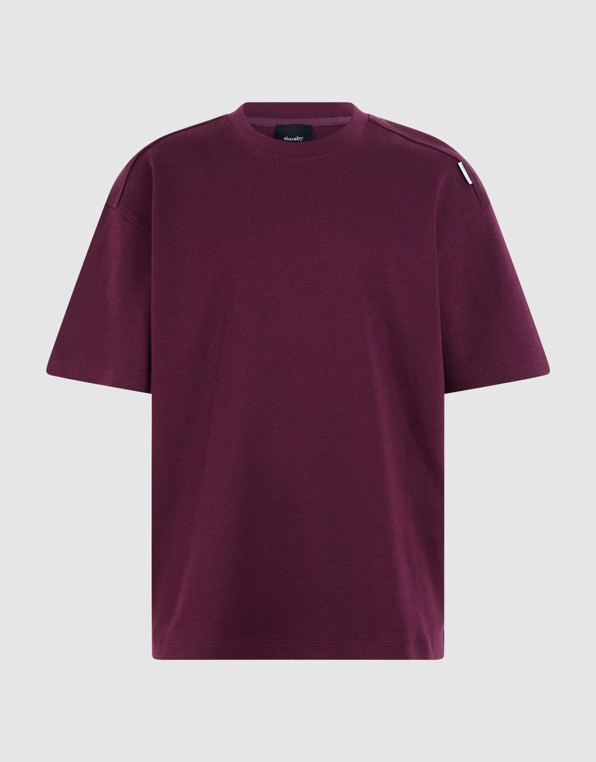 Label T-shirt Donkerrood SHOEBY BOYS