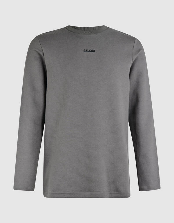 Studio Longsleeve T-shirt Donkergroen SHOEBY MEN
