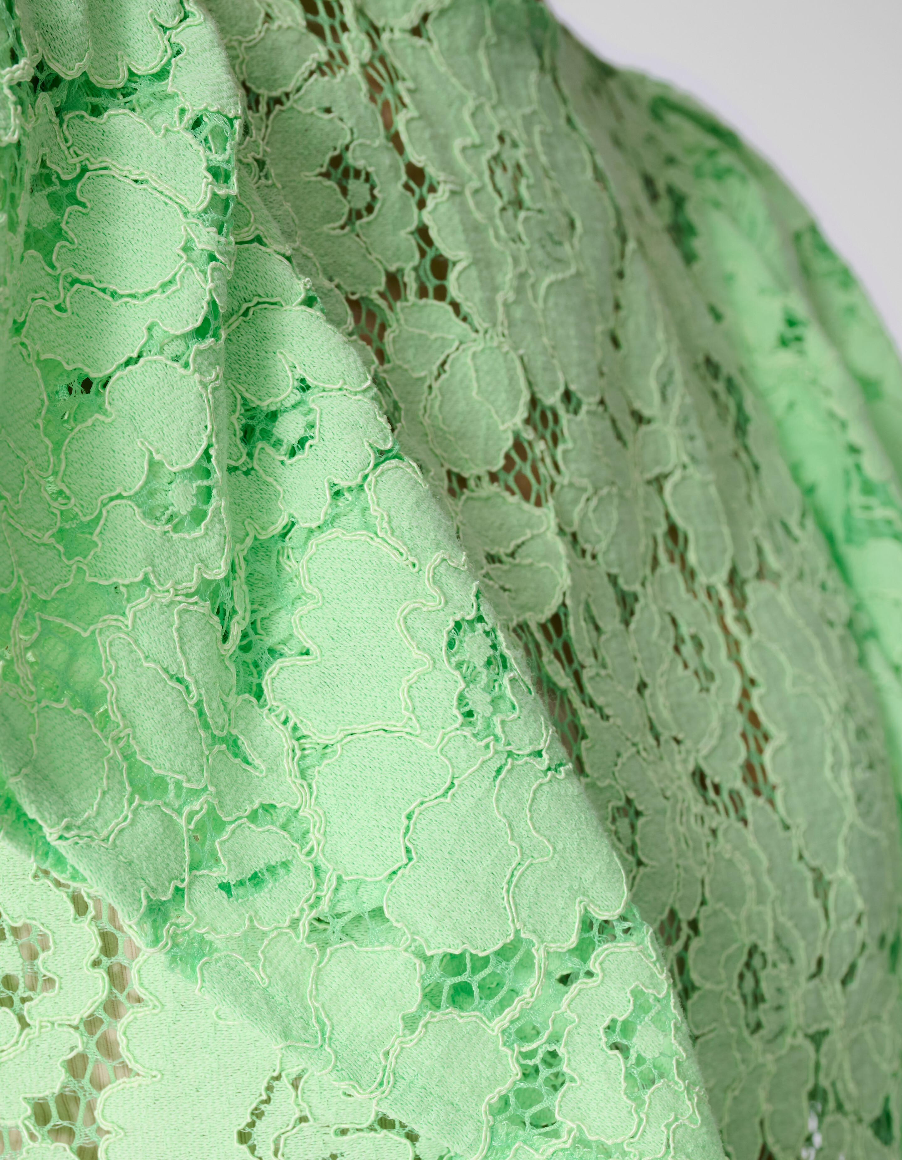 Kanten Ruffle Top Lichtgroen SHOEBY WOMEN