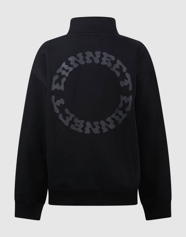 Half Zip Sweater Zwart SHOEBY BOYS