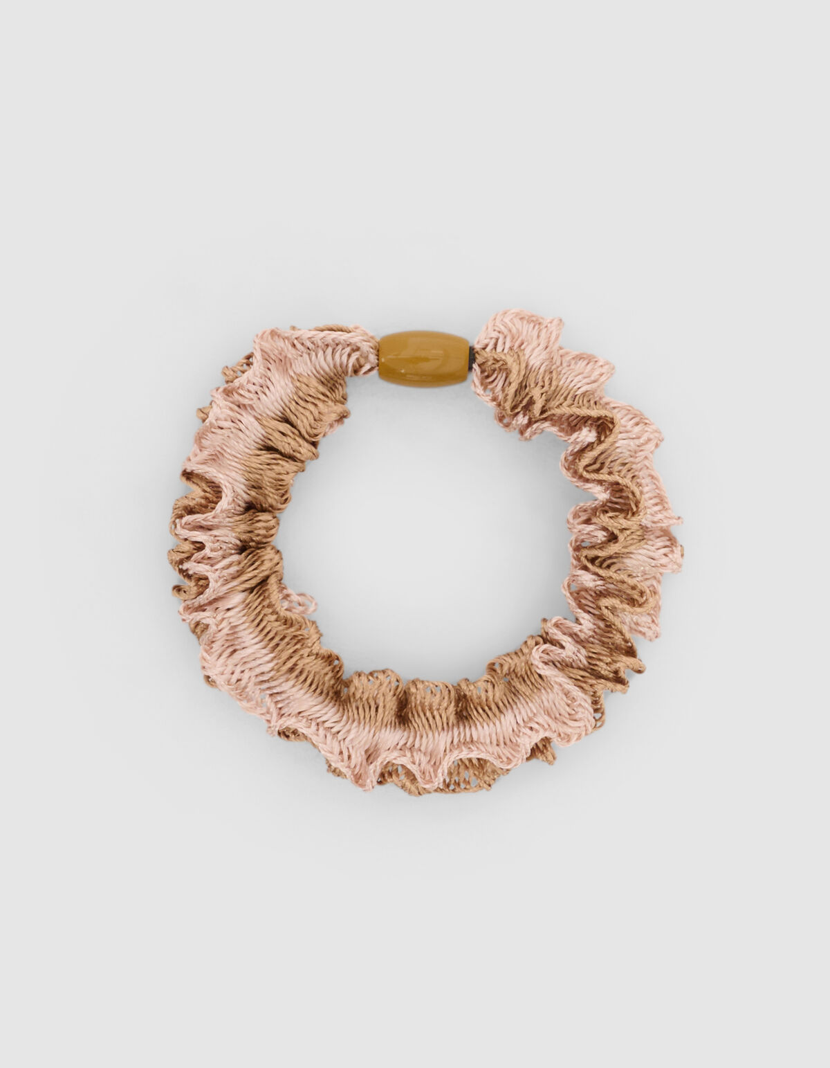Ruffle Haarelastiek Beige SHOEBY ACCESSOIRES