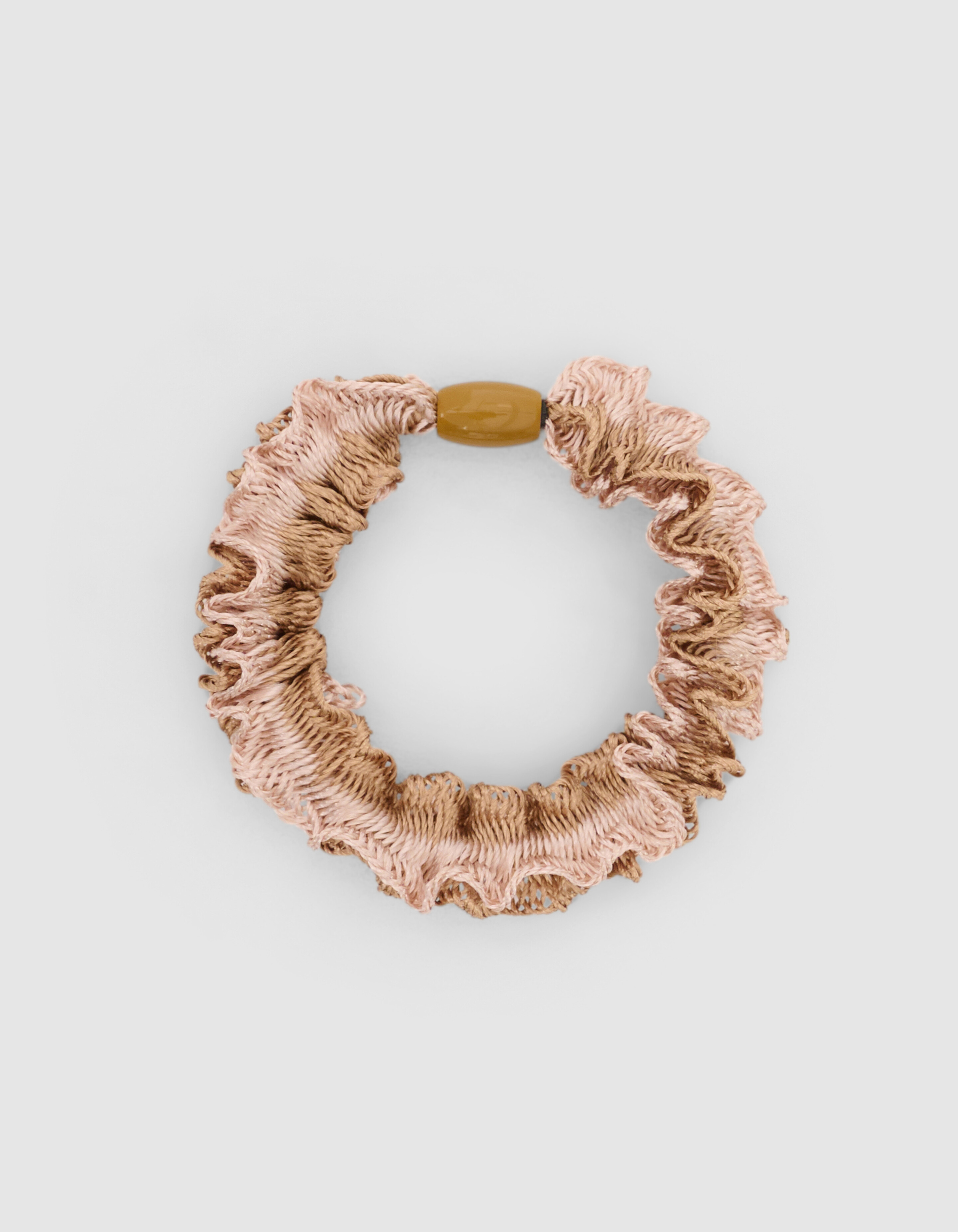 Ruffle Haarelastiek Beige SHOEBY ACCESSOIRES