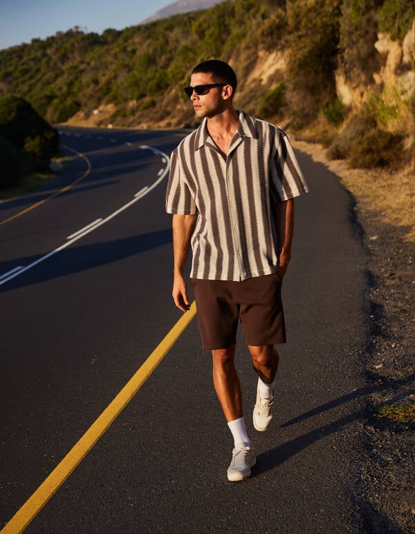 Relaxed Fit Crochet Overshirt SHOEBY MEN