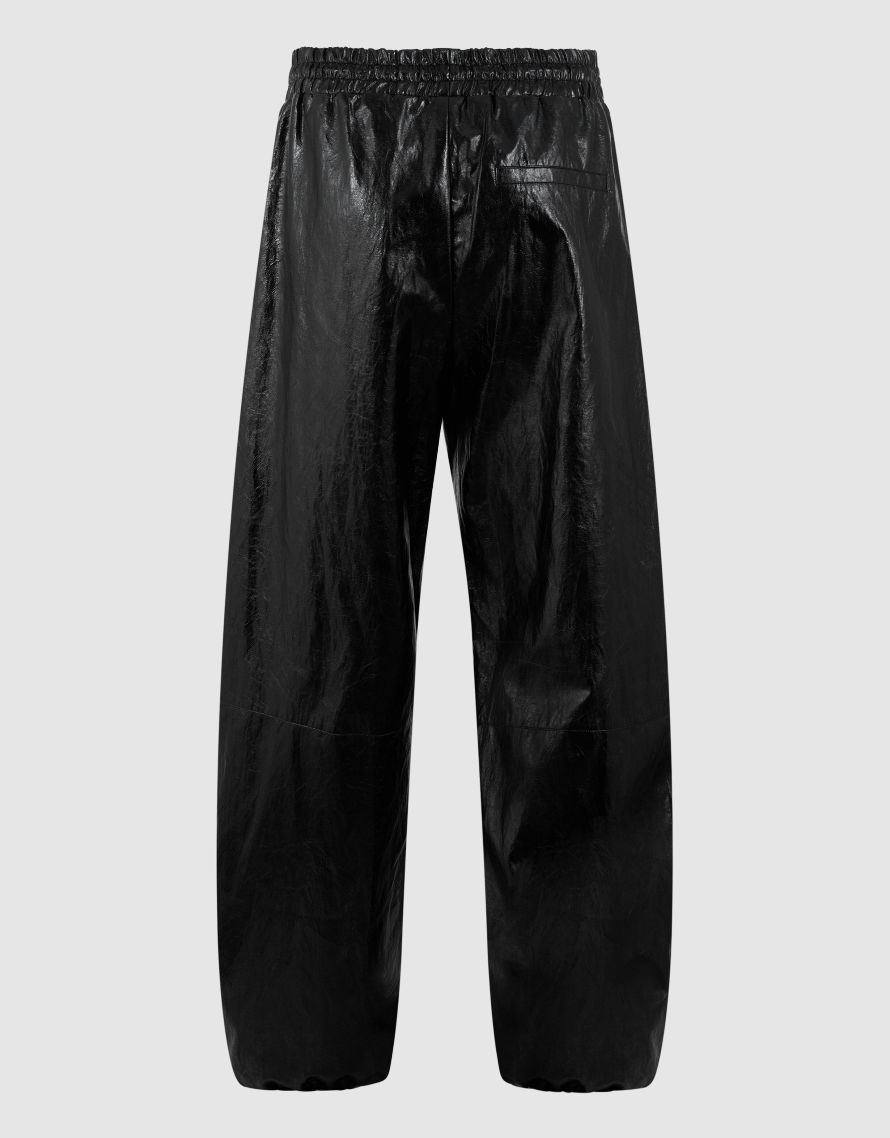 Vegan Leren Barrel Fit Broek Zwart SHOEBY WOMEN