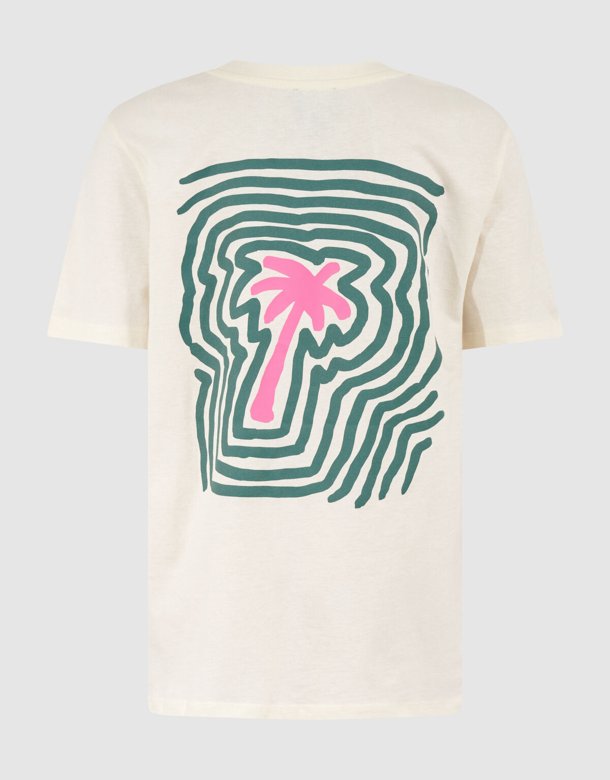 Palm Artwork T-shirt Gebroken Wit SHOEBY BOYS