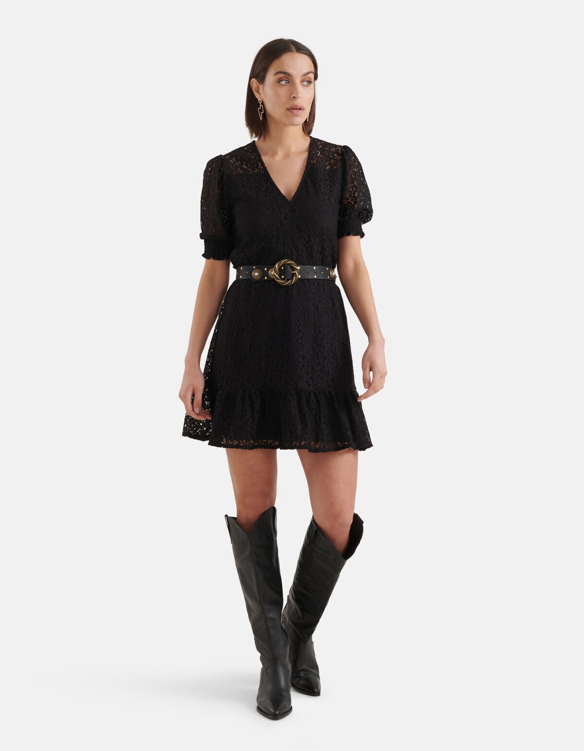 Kanten Jurk Zwart SHOEBY WOMEN