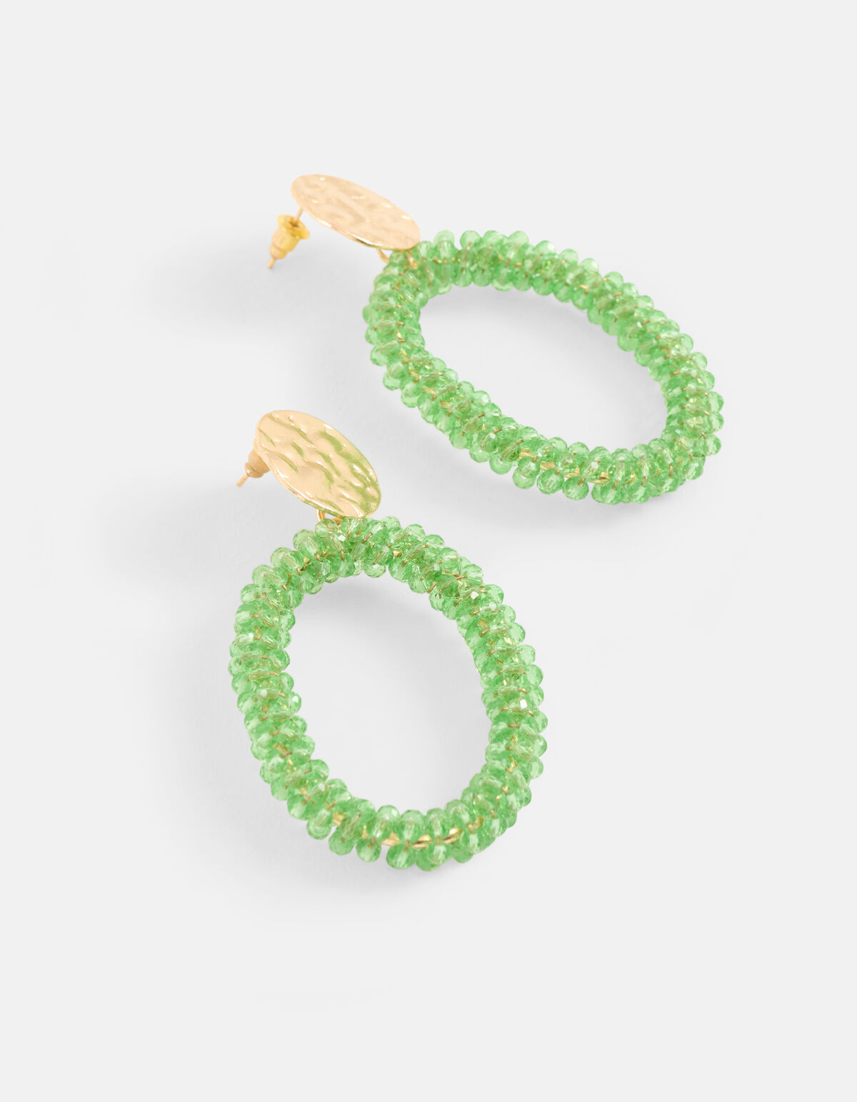 Beaded Oorbellen Groen SHOEBY ACCESSOIRES