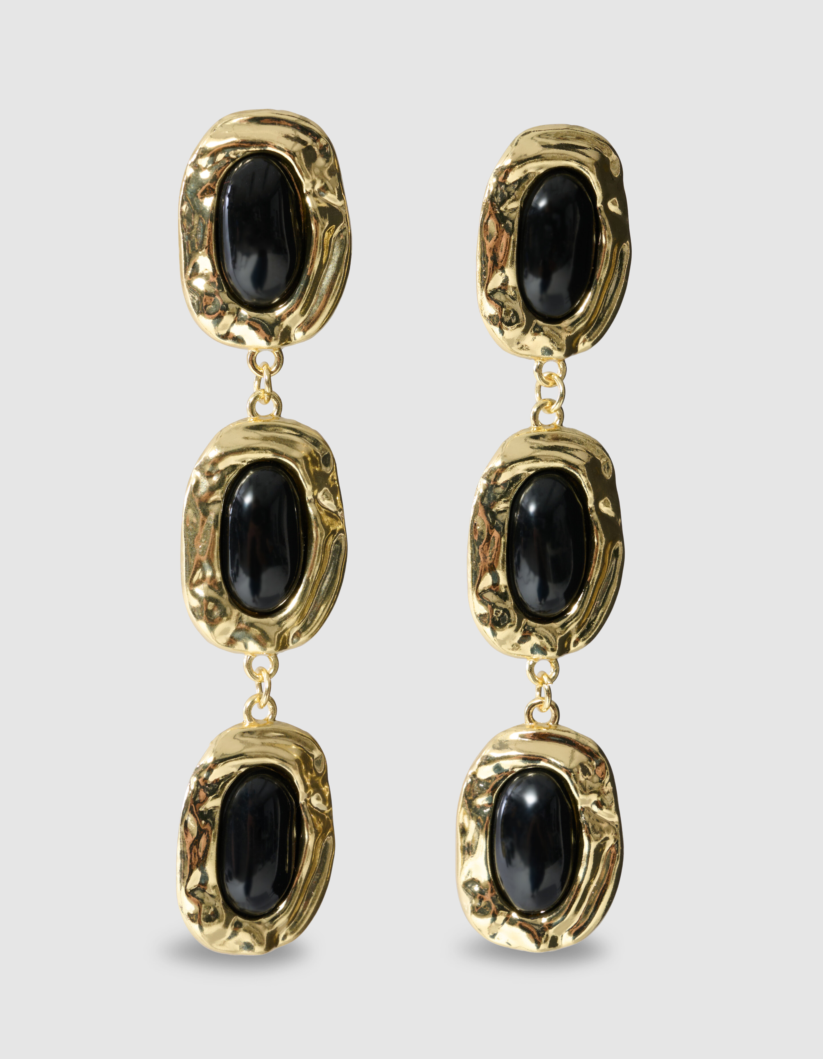 Triple Stone Oorbellen Goud SHOEBY ACCESSOIRES