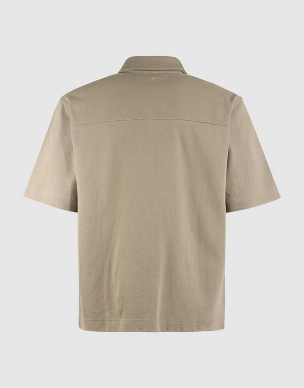 Structuur Zipper Overshirt Khaki SHOEBY MEN