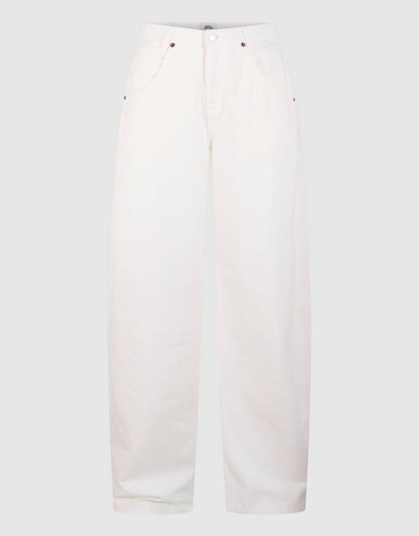 Straight Fit Jeans Wit By Monica SHOEBY WOMEN