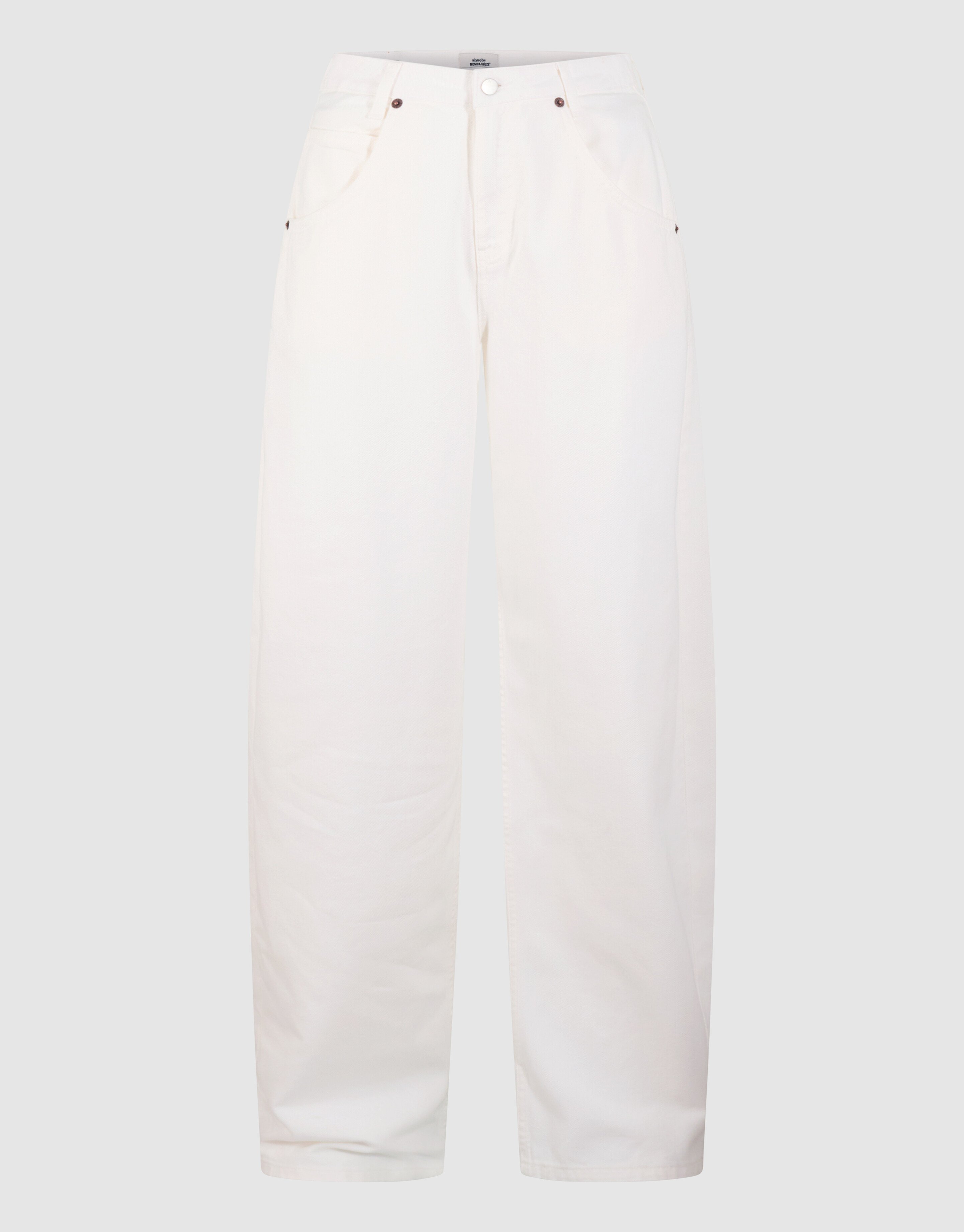 Straight Fit Jeans Wit By Monica SHOEBY WOMEN