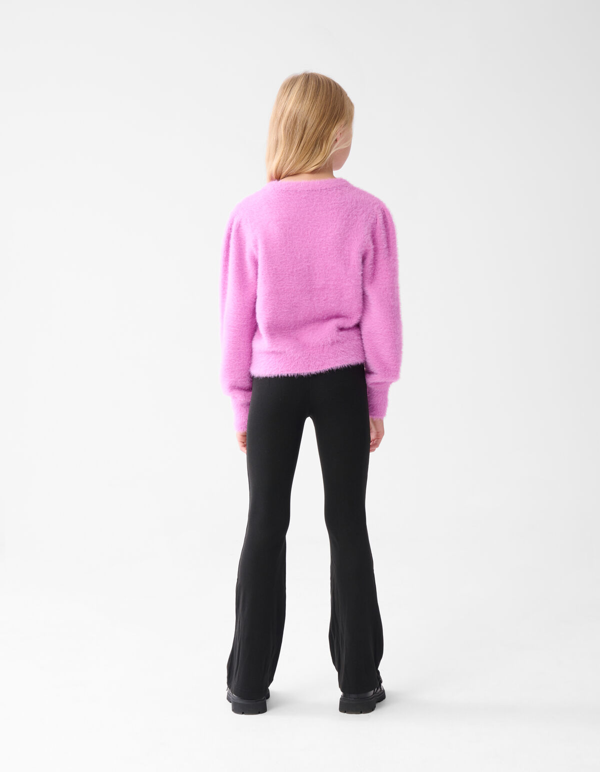 Rib Flared Legging Zwart SHOEBY GIRLS