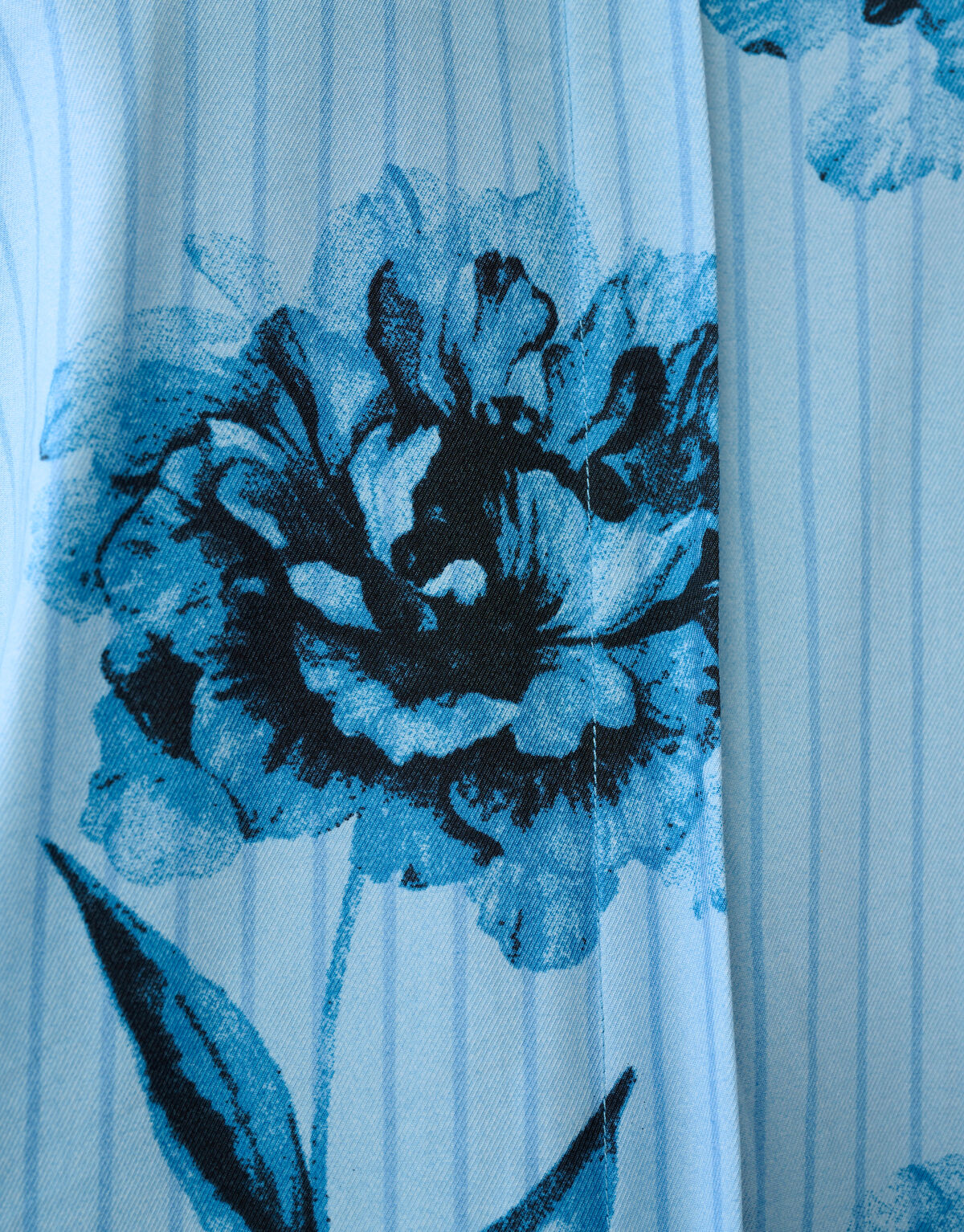 Printed Pinstripe Blouse Blauw By Mieke SHOEBY WOMEN