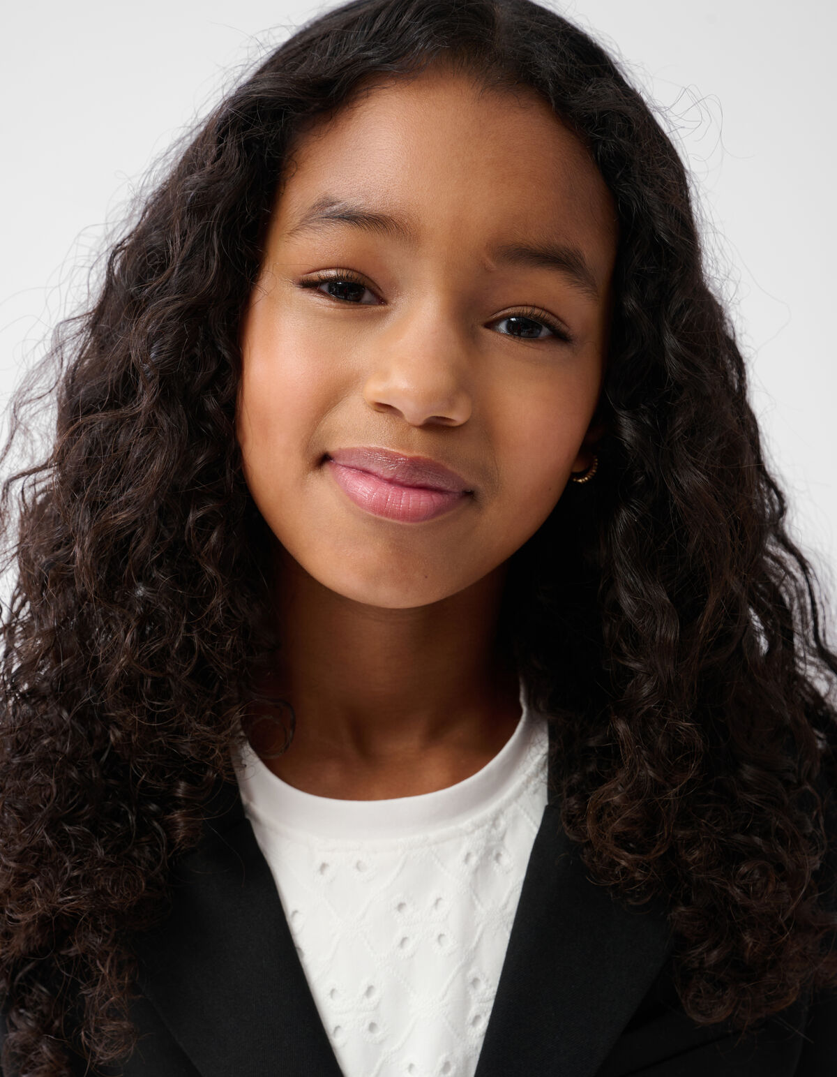 Cropped Strik Blazer Zwart SHOEBY GIRLS